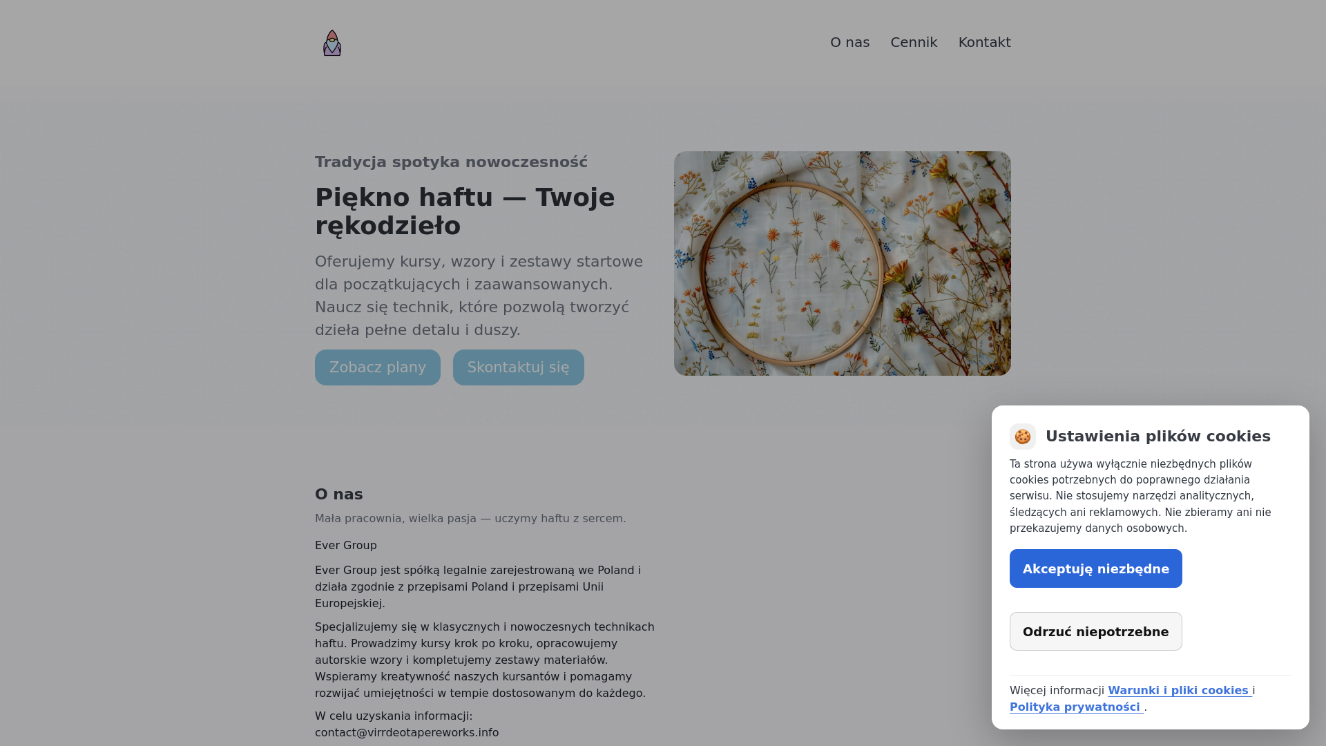 website screenshot of https://virrdeotapereworks.info/