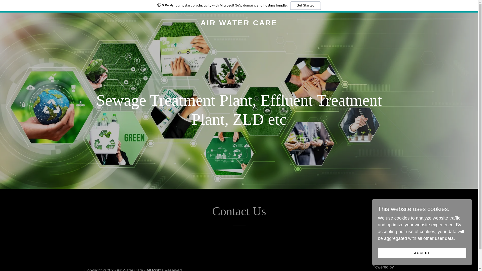 website screenshot of https://airwatercare.in/