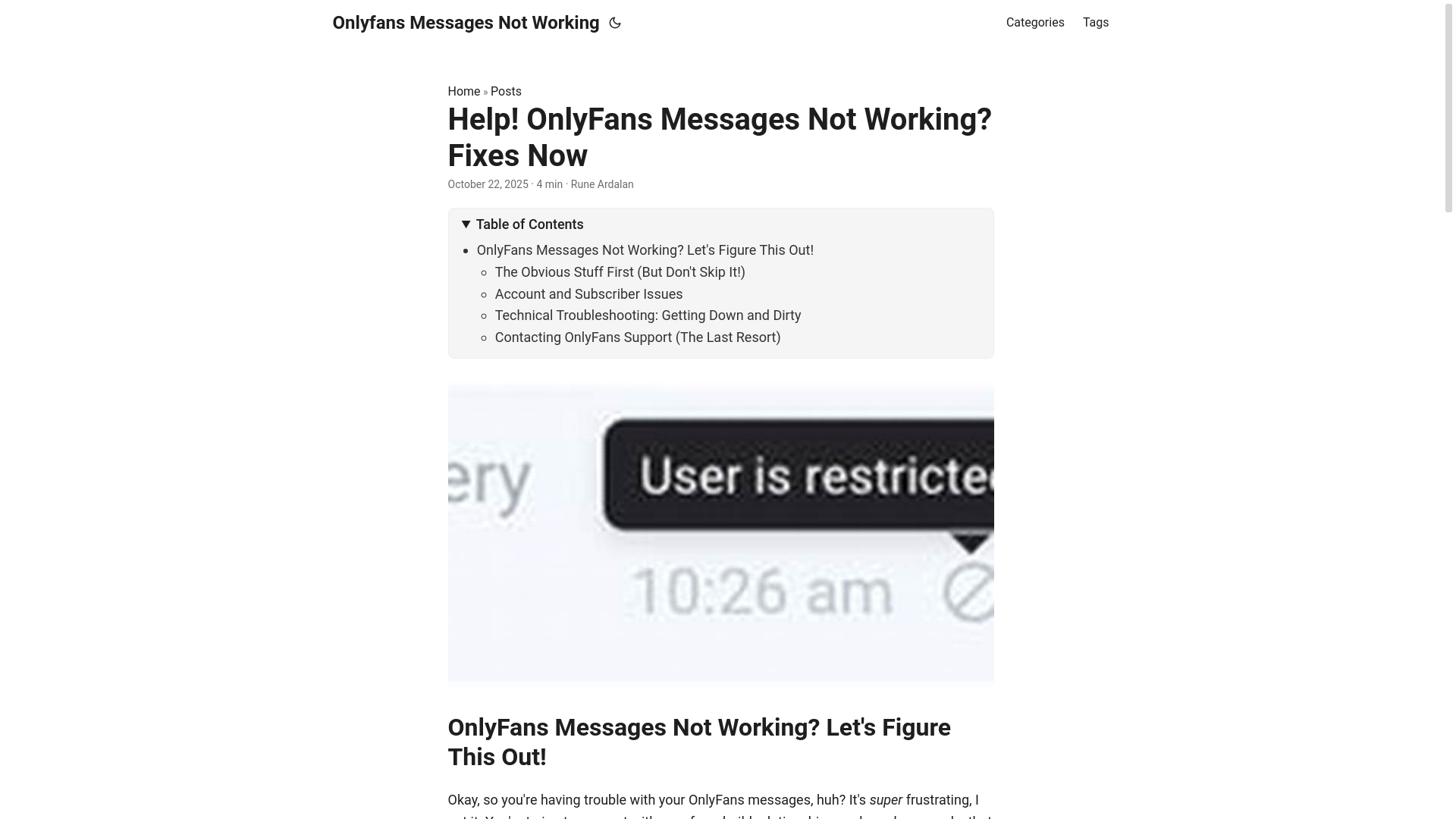 website screenshot of https://onlyfans-messages-not-working.pages.dev/