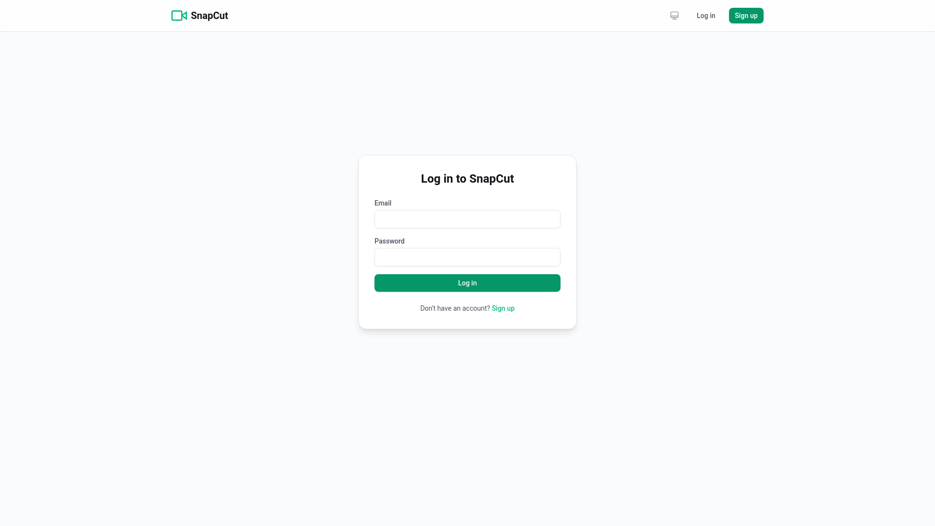 website screenshot of https://snapcut.pages.dev/
