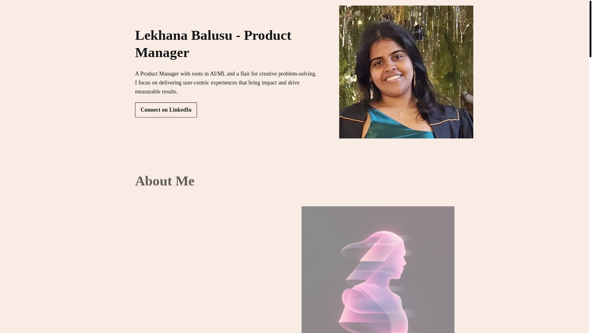 website screenshot of https://lekhanaportfolio.com/