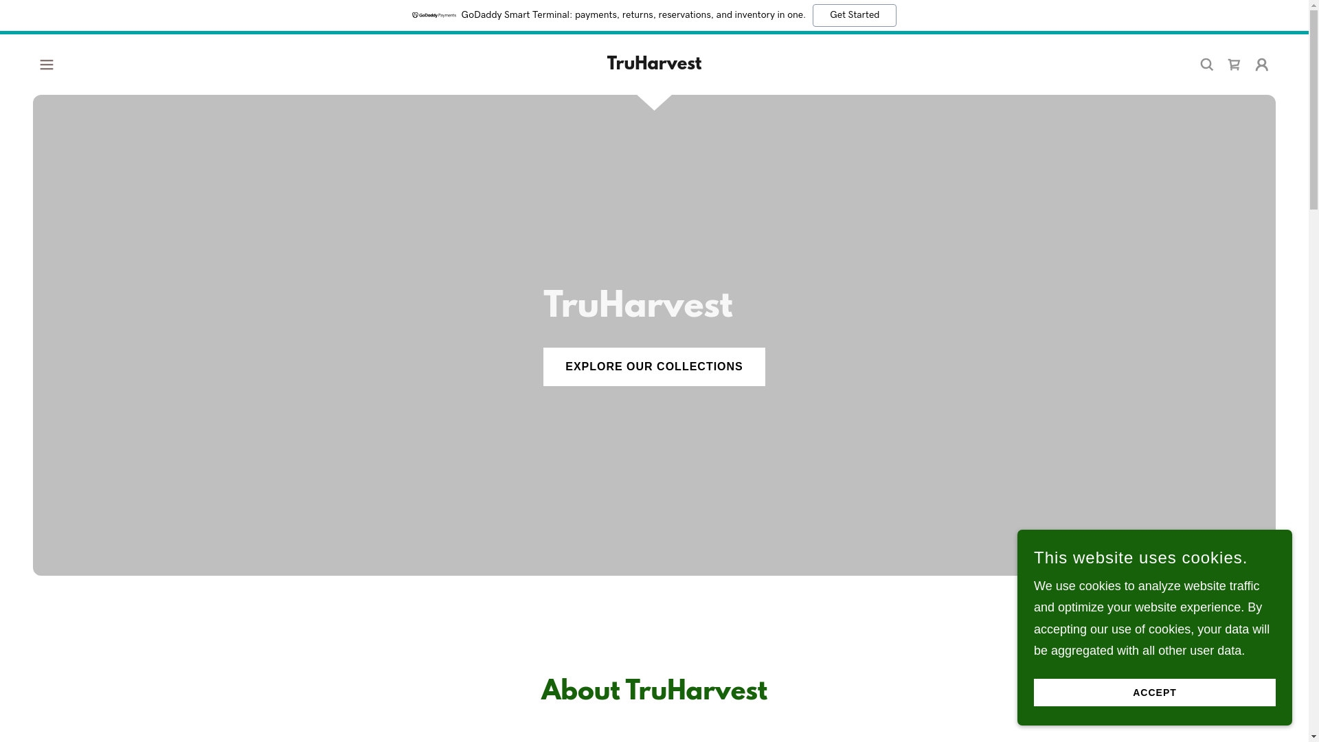 website screenshot of https://truharvest.co/