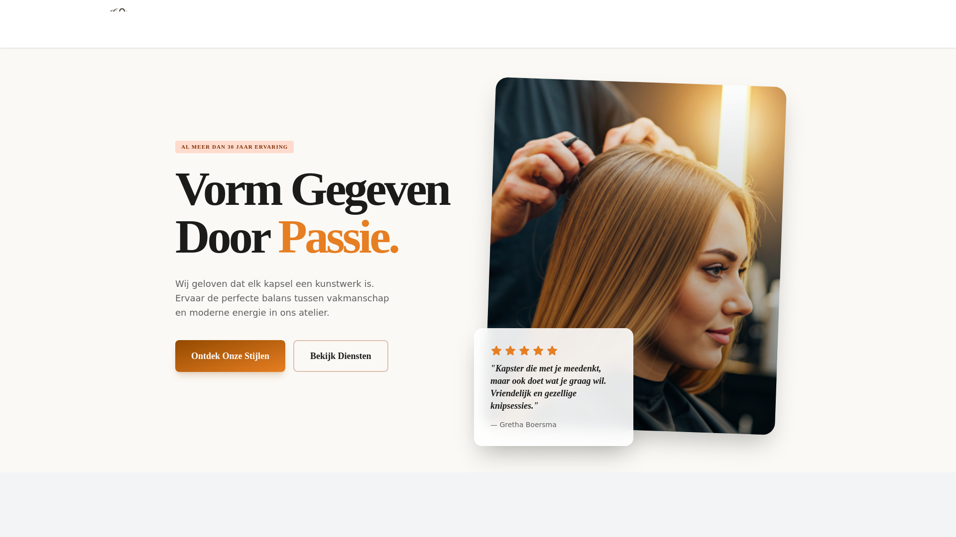 website screenshot of https://kapsalonhairforall.nl/
