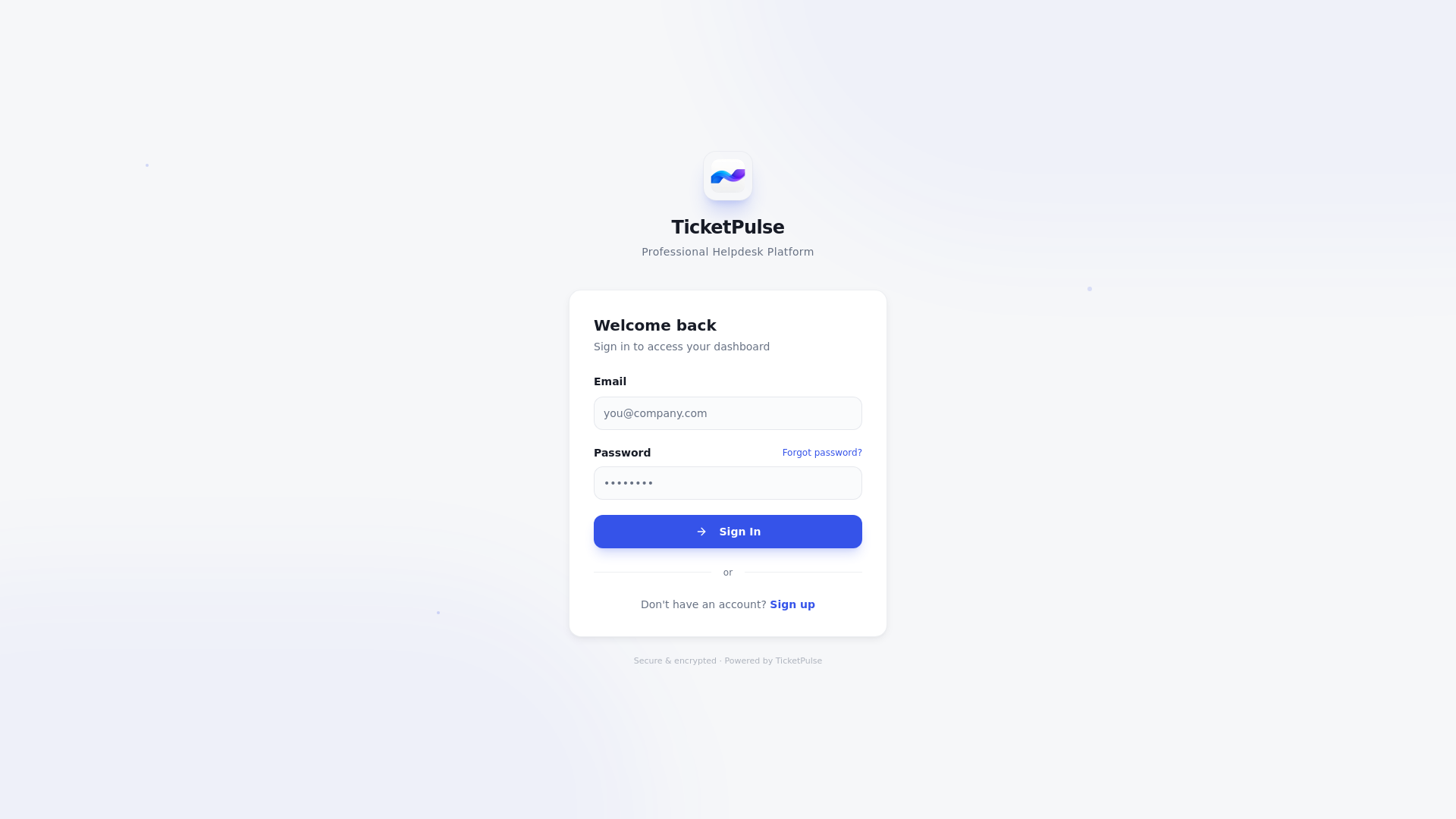 website screenshot of https://ticketpulse.online