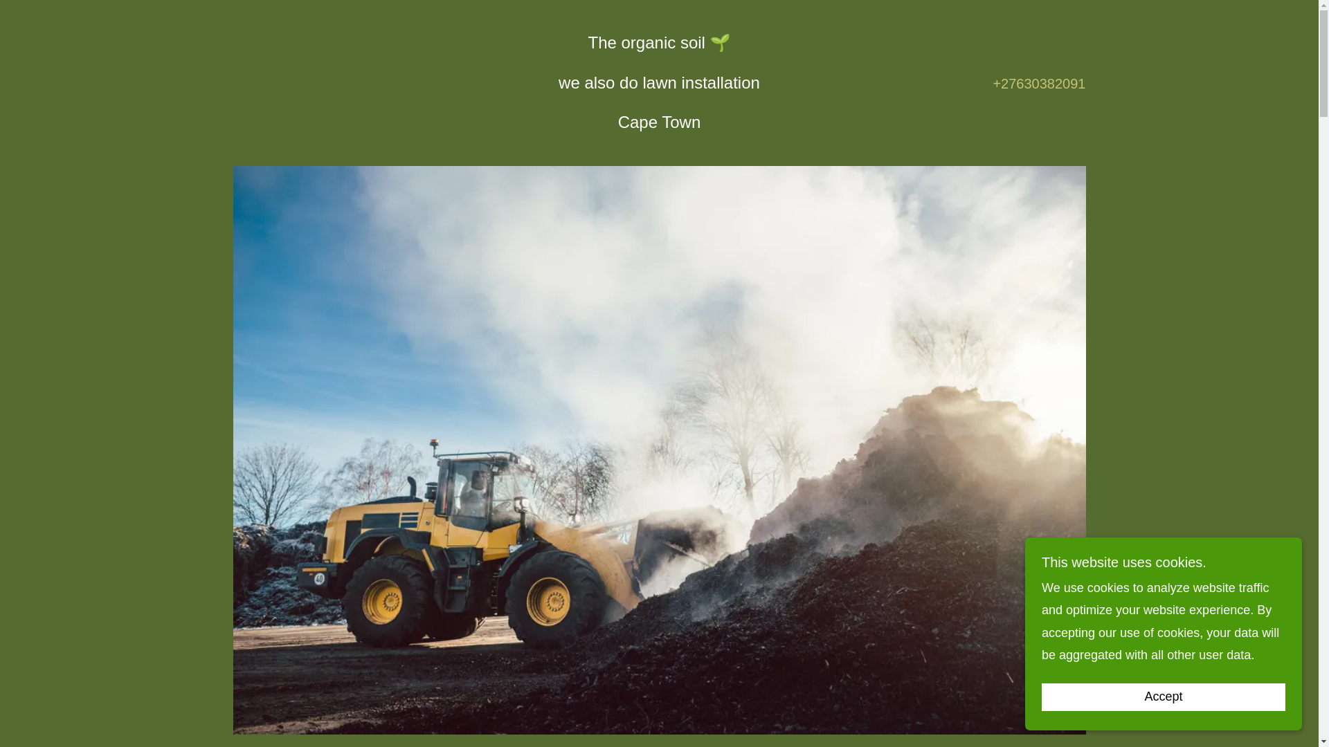 website screenshot of https://theorganicsoilcoza.co.za/