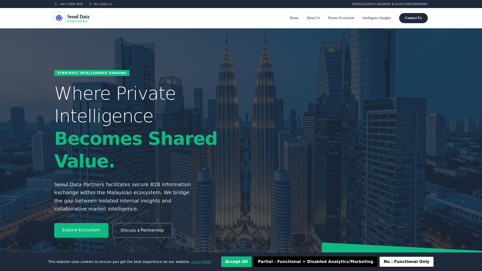 website screenshot of https://seouldatapartners.digital/