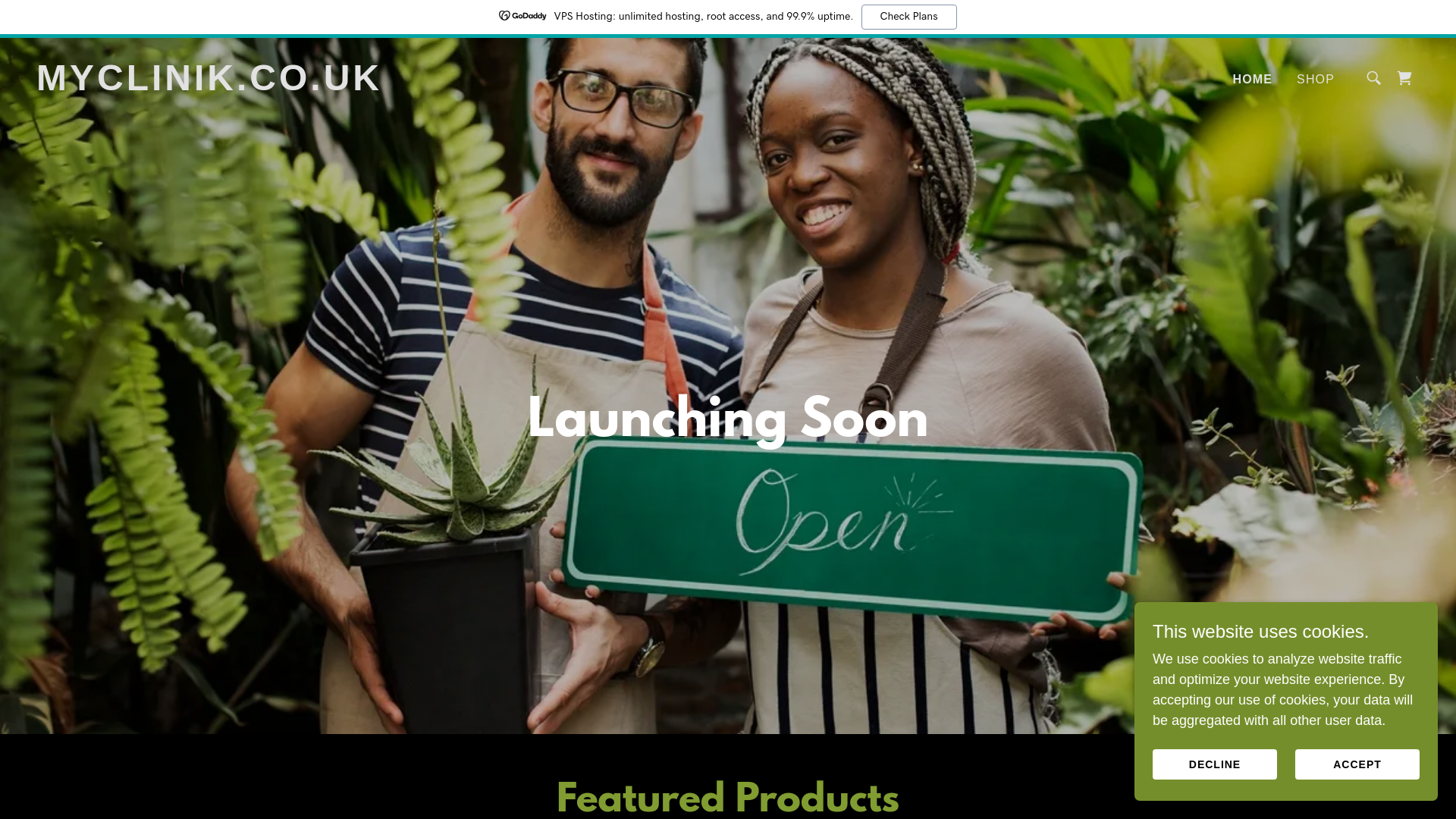 website screenshot of https://myclinik.co.uk/