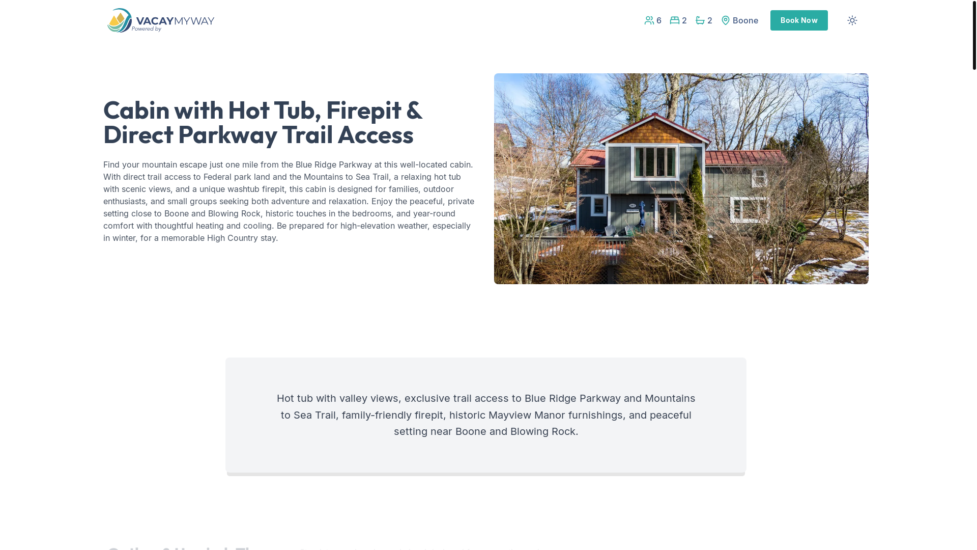 website screenshot of https://parkwayaccess.properties/