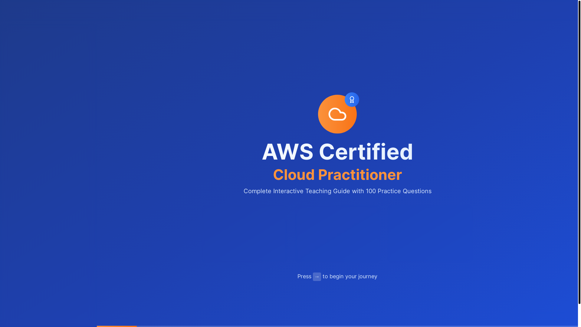 website screenshot of https://cloudprepcertification.xyz/