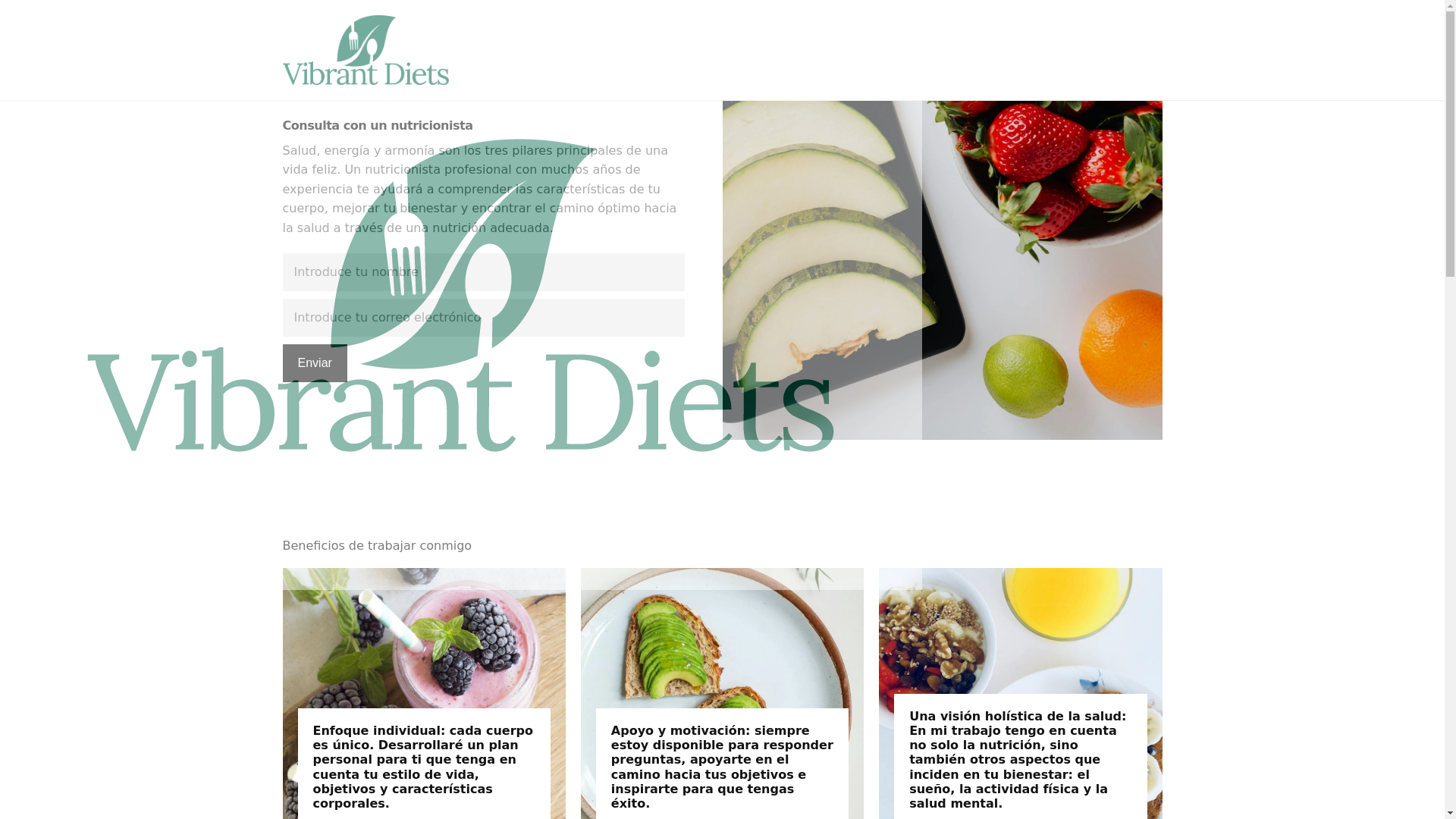 website screenshot of https://vibrantdietsse.com/