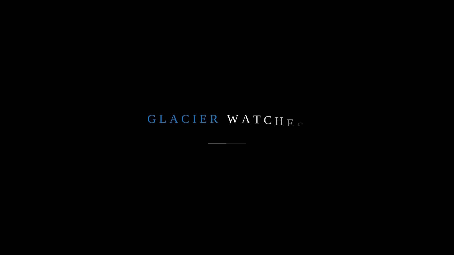 website screenshot of https://glacier-watches.com