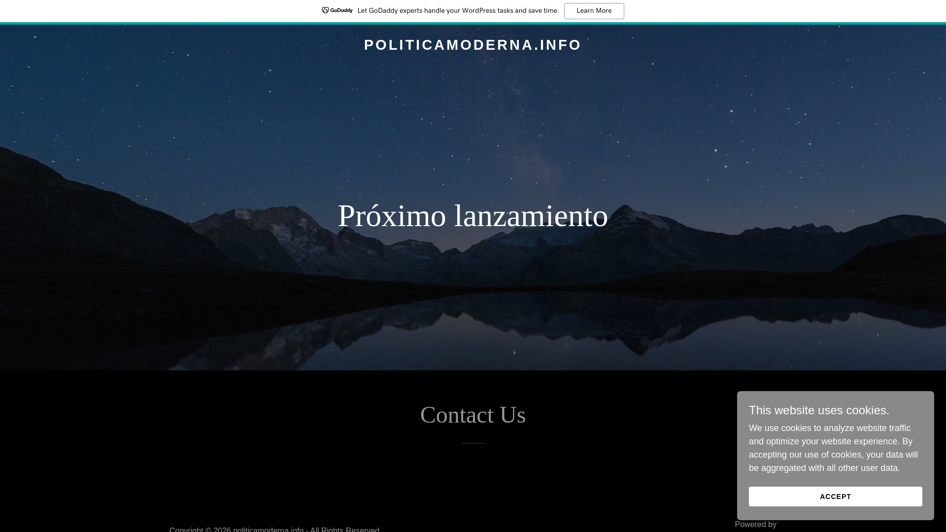 website screenshot of https://politicamoderna.info/