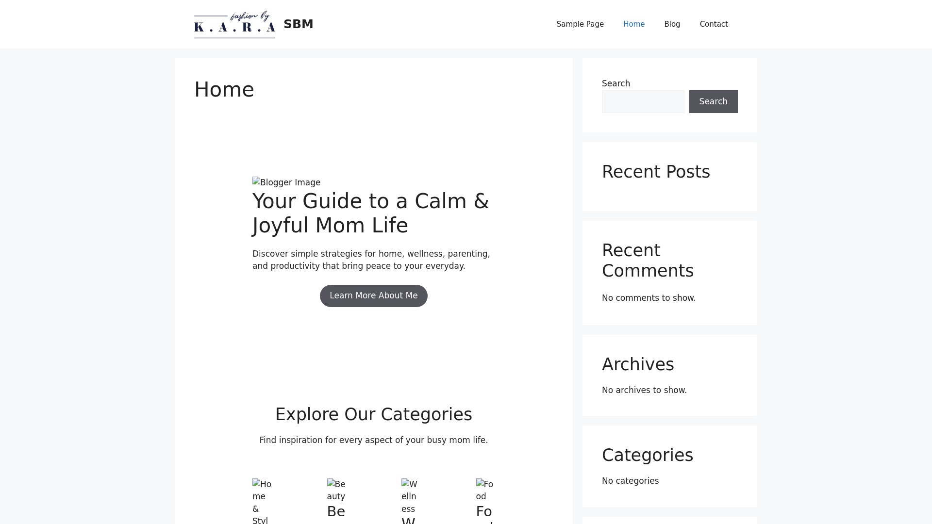 website screenshot of https://simplybettermom.com/