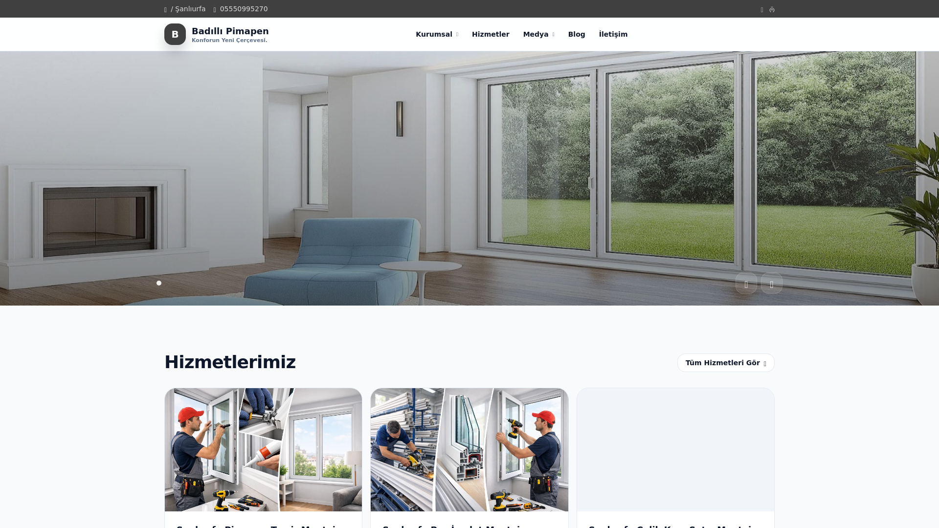 website screenshot of https://sanliurfapimapen.com.tr/