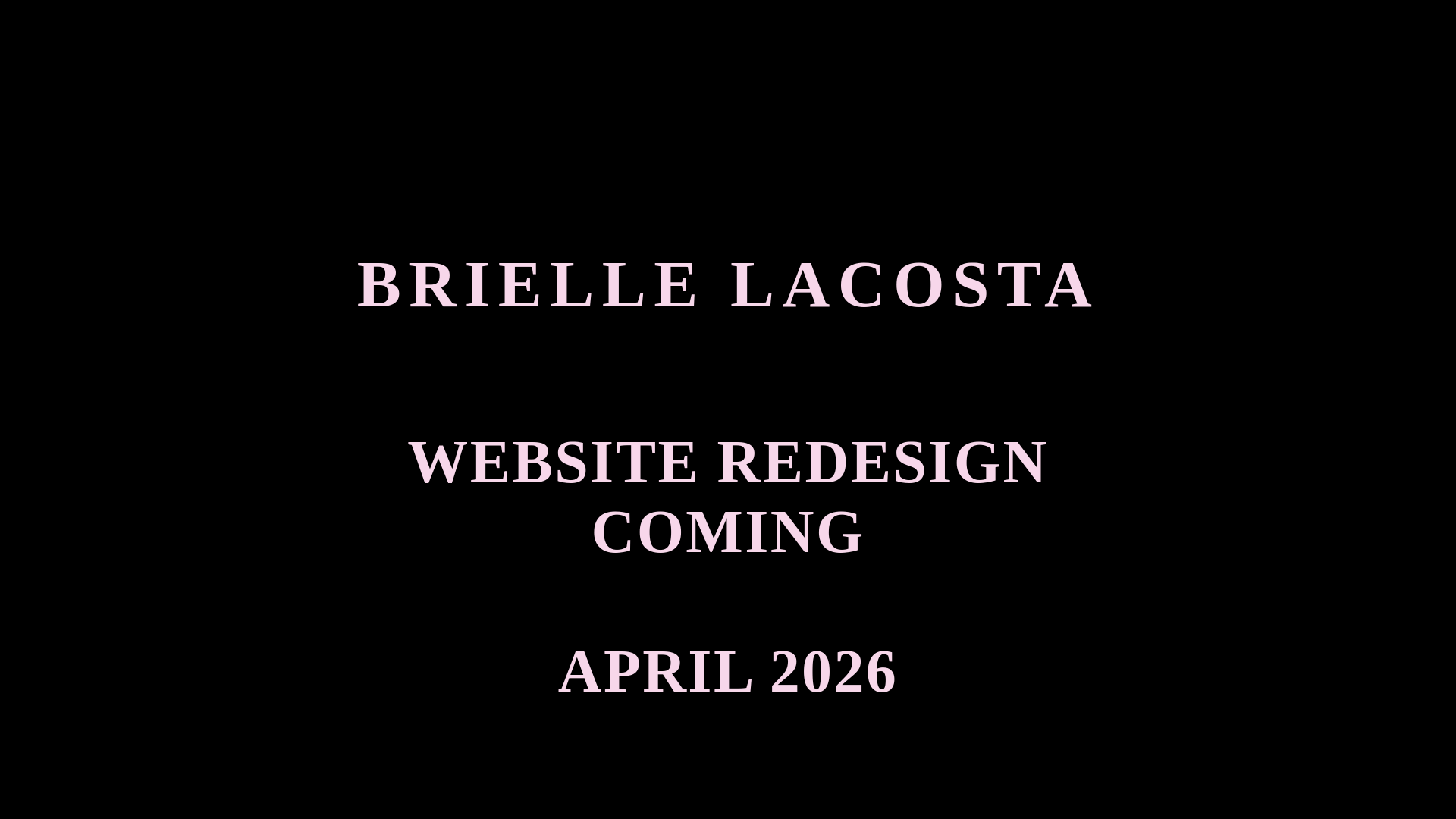 website screenshot of https://briellelacosta.info/