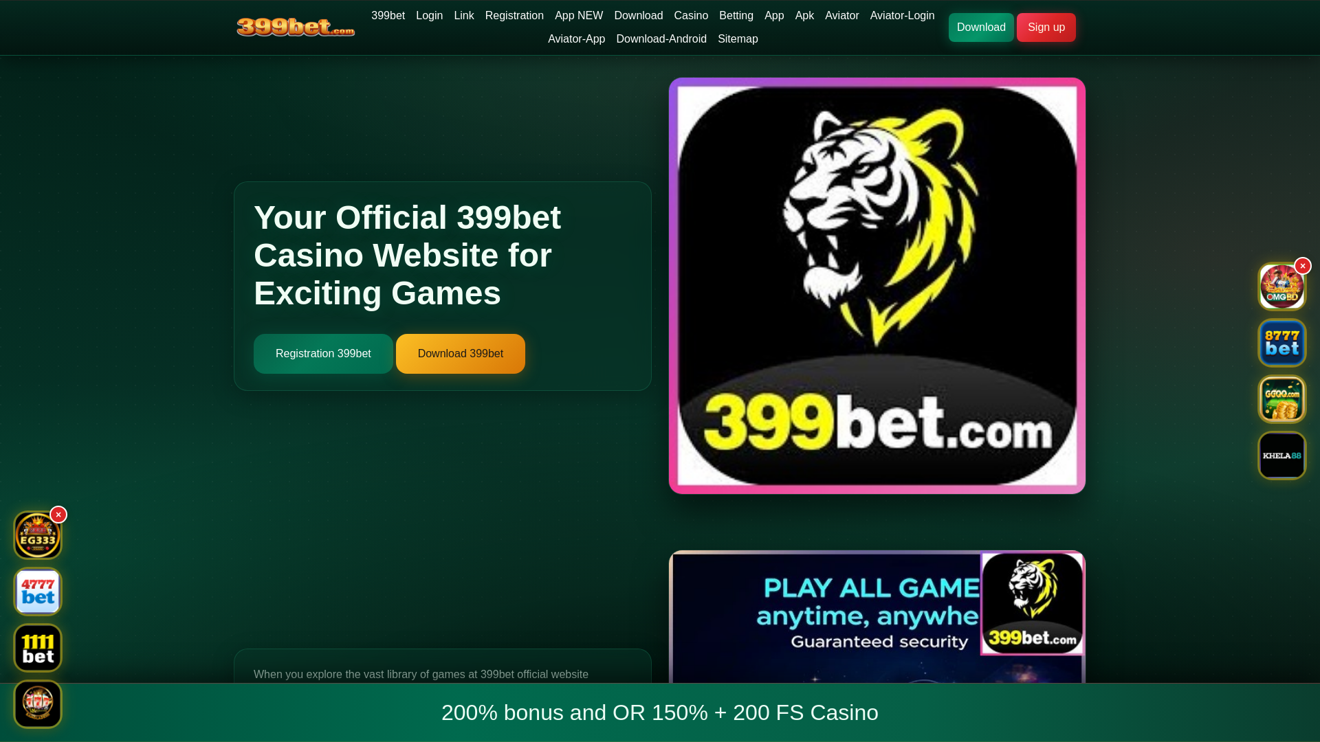 website screenshot of https://399betshunno.com/