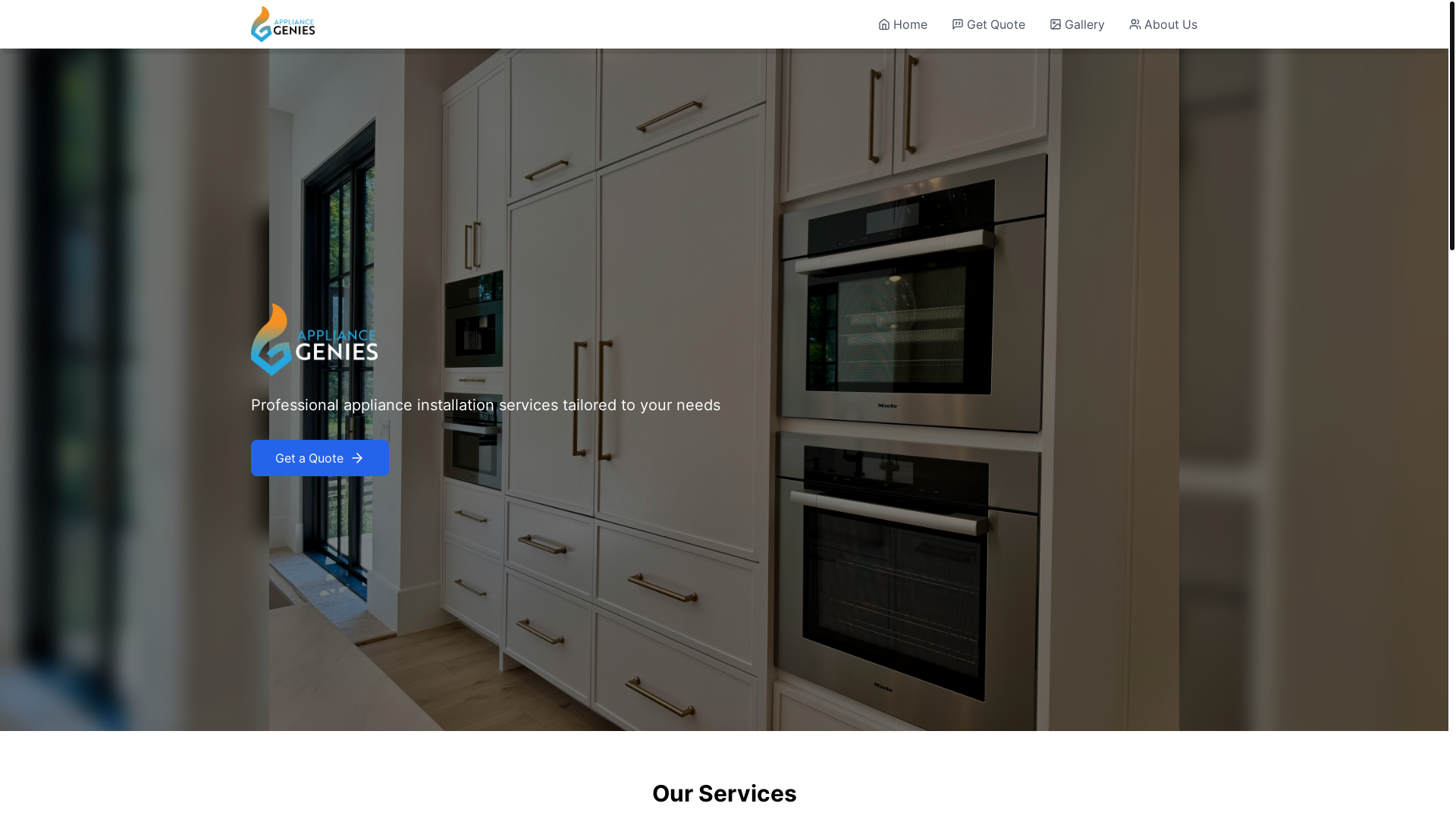 website screenshot of https://appliancegenies.pages.dev/