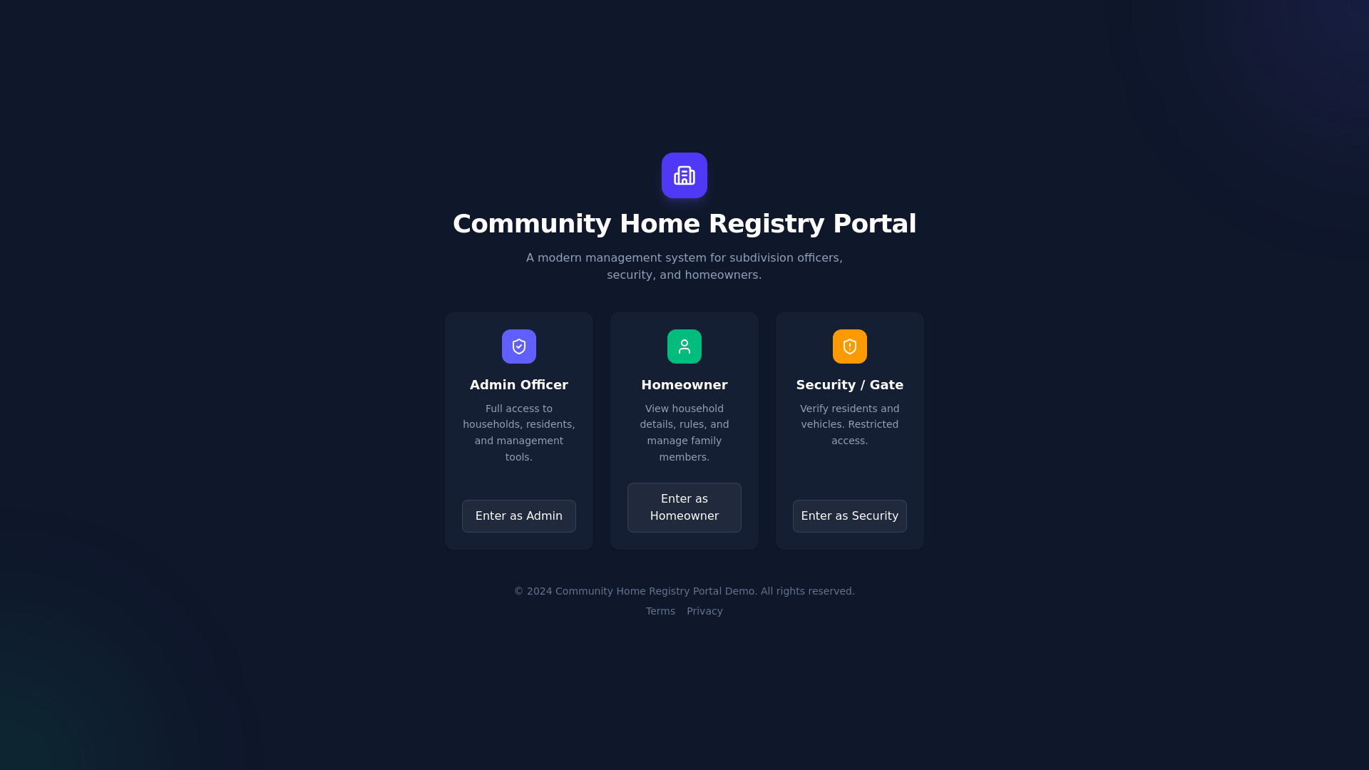 website screenshot of https://subdivision-or-community-portal.pages.dev/