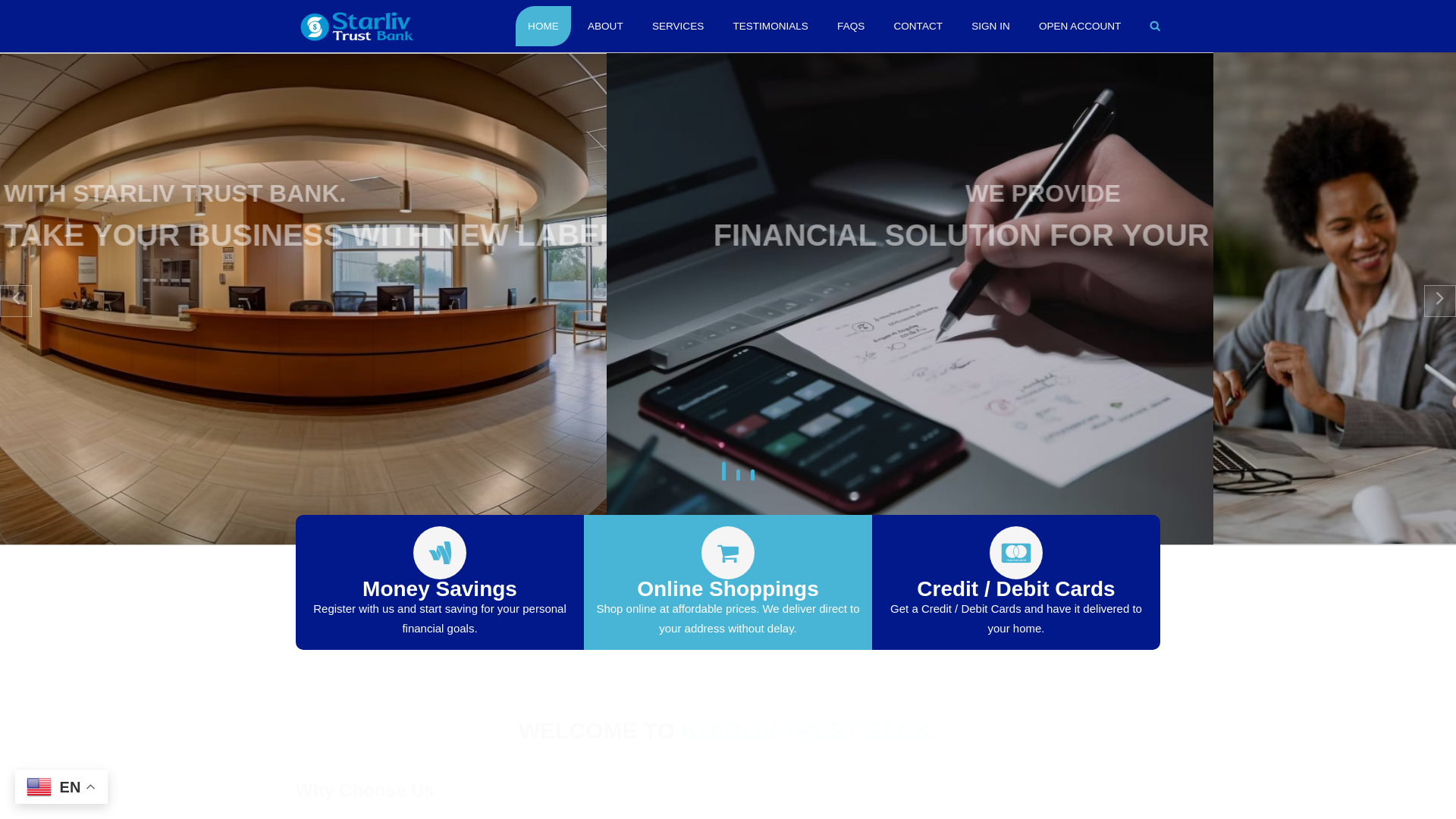 website screenshot of https://starlivtrust.com/