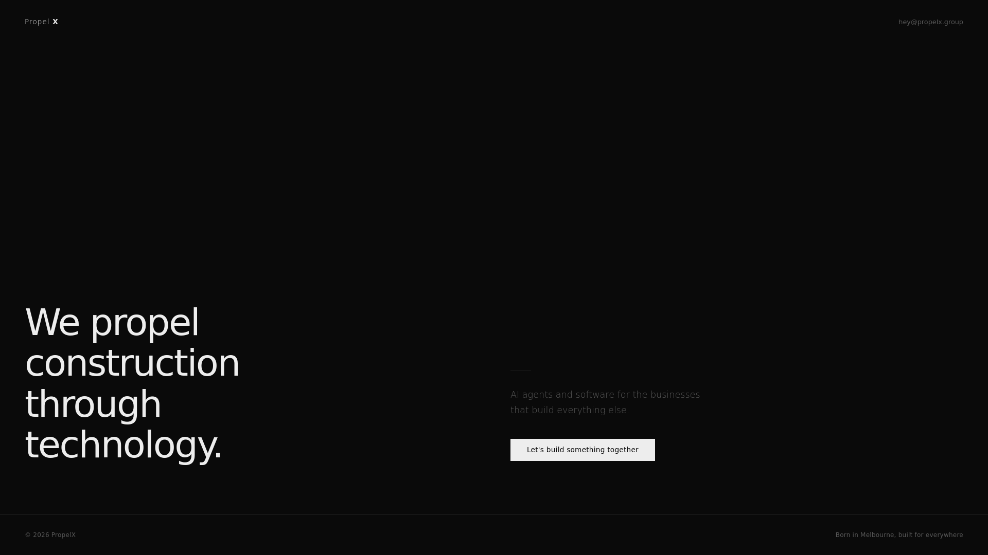 website screenshot of https://propelx.pages.dev/