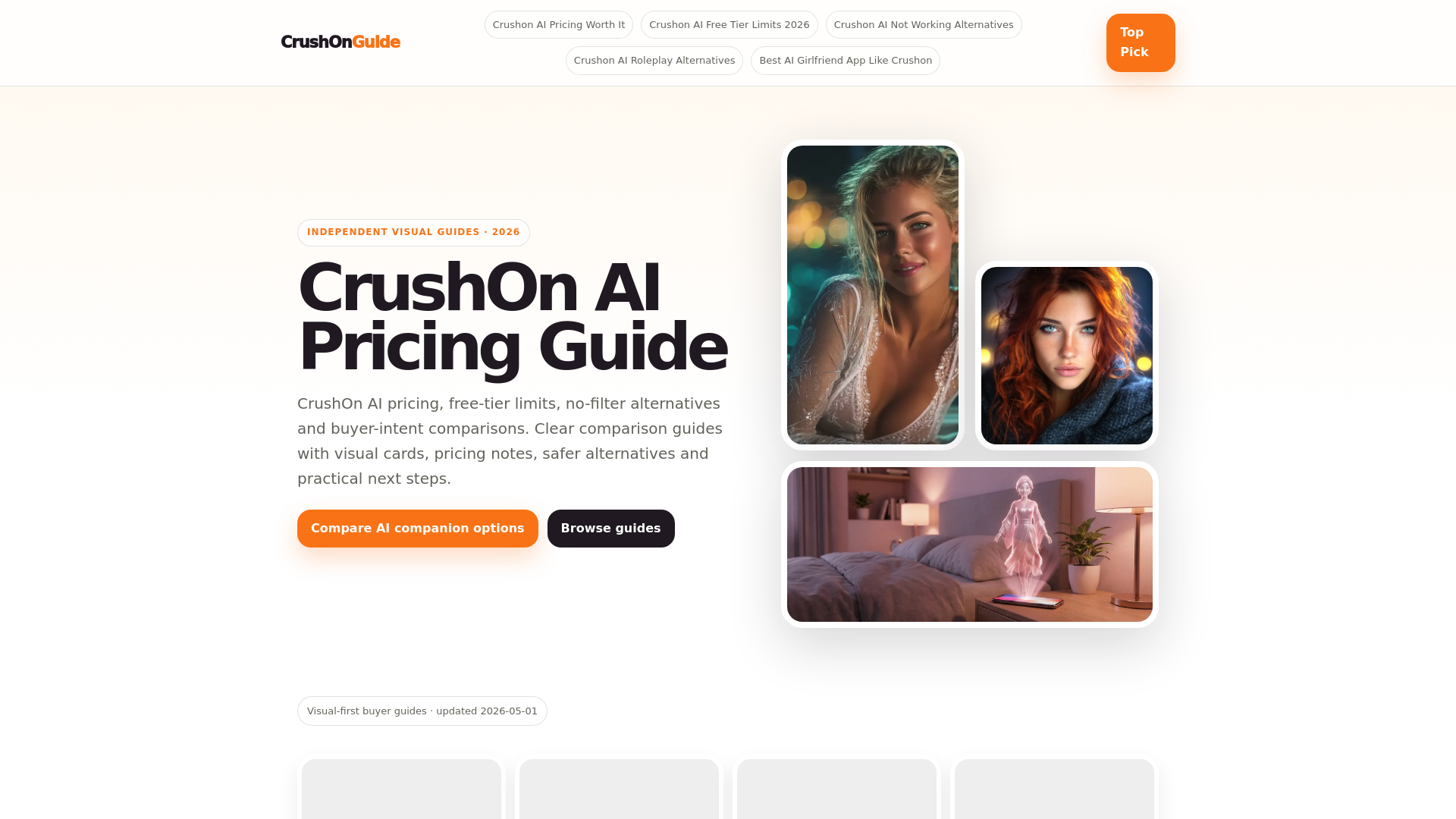 website screenshot of https://crushon-ai-pricing-guide.pages.dev/
