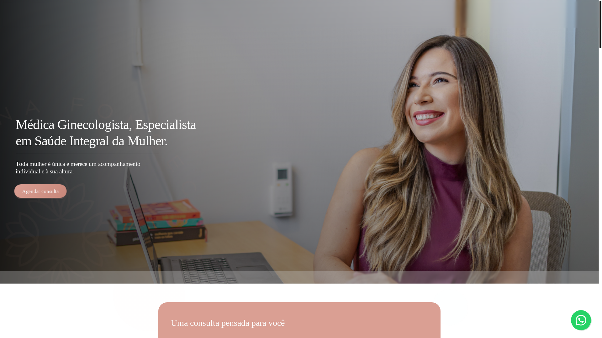 website screenshot of https://drajulianagineco.com.br/