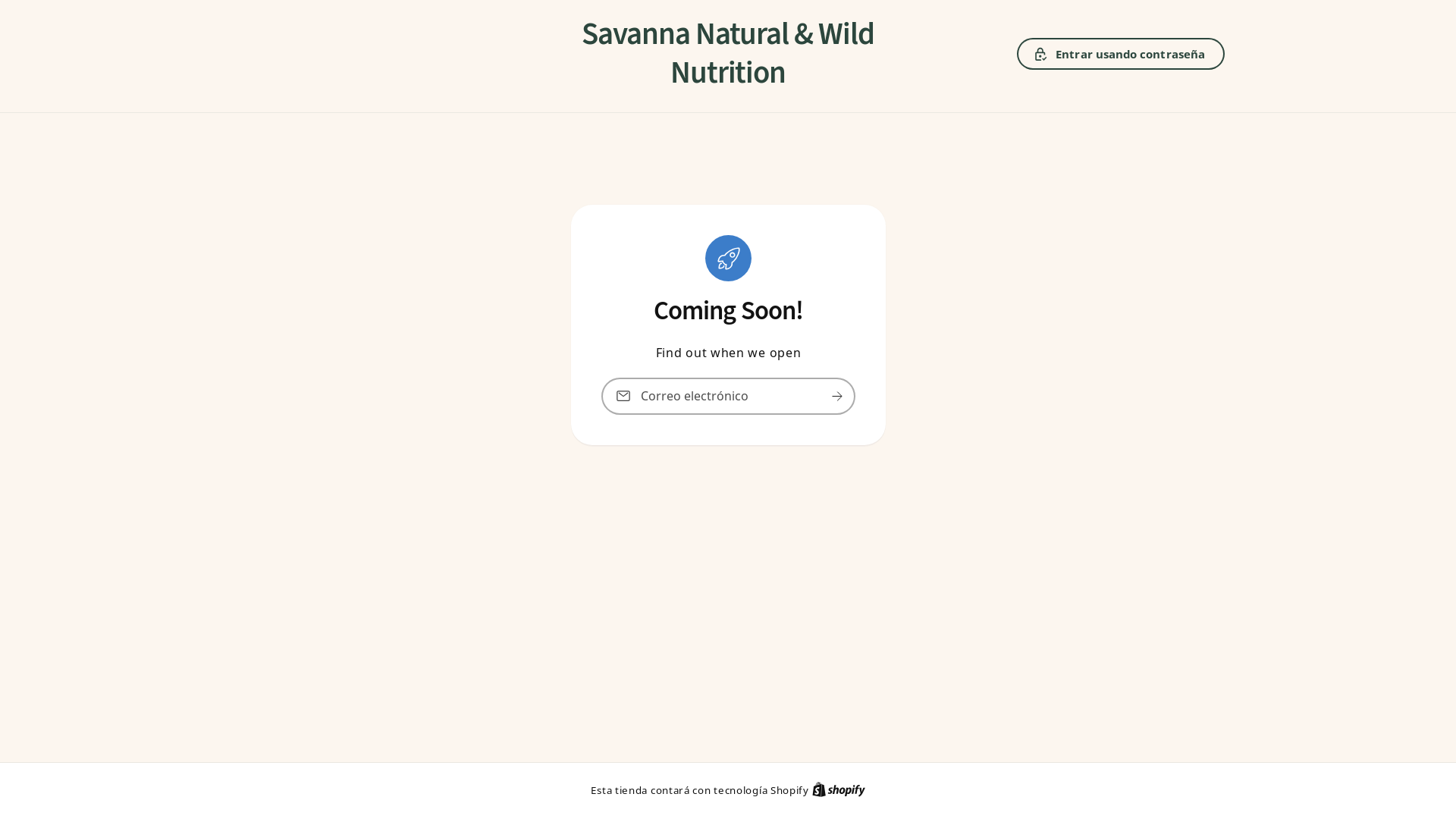 website screenshot of https://savanna-pets.com/