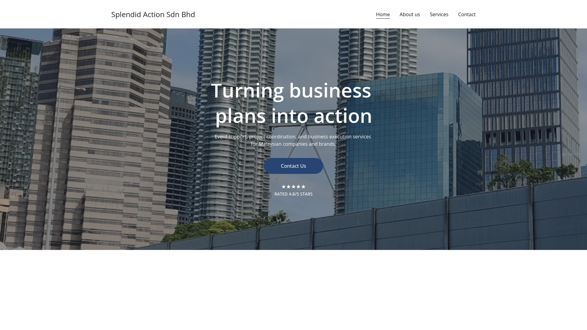 website screenshot of https://splendidactionsdnbhd.live/