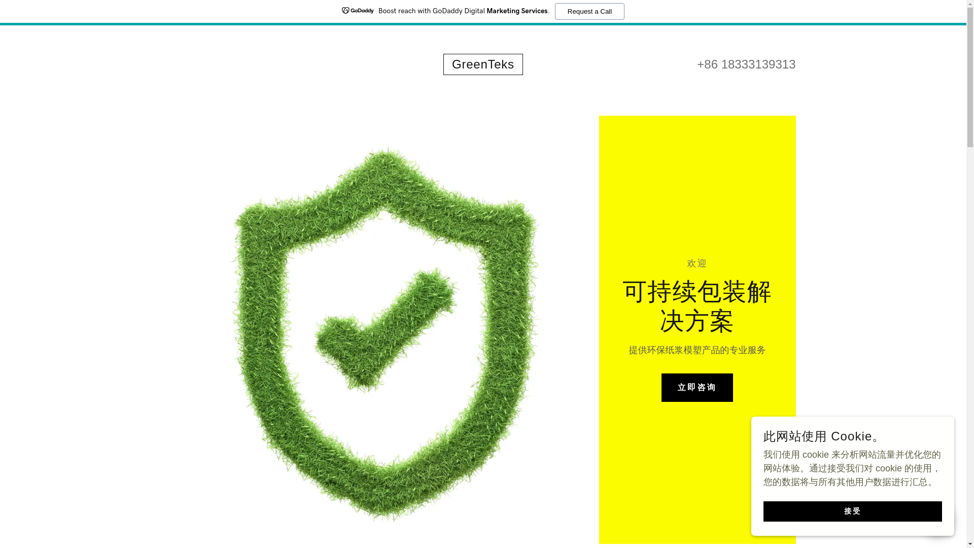 website screenshot of https://greenteks.co/