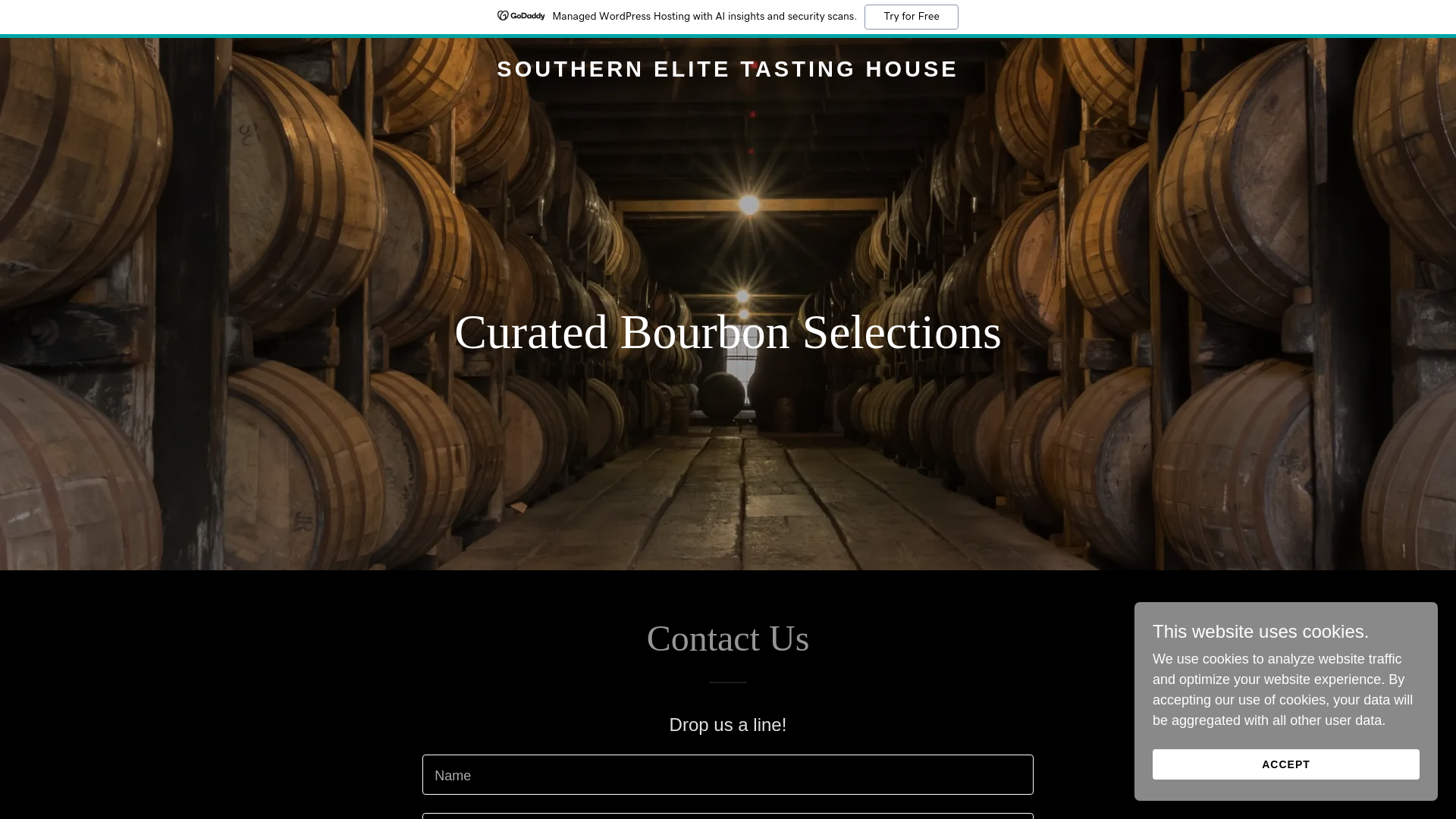 website screenshot of https://sethbarrelpicks.com