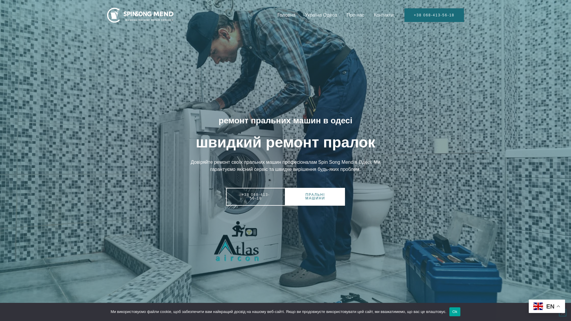 website screenshot of https://washermasterservice.site