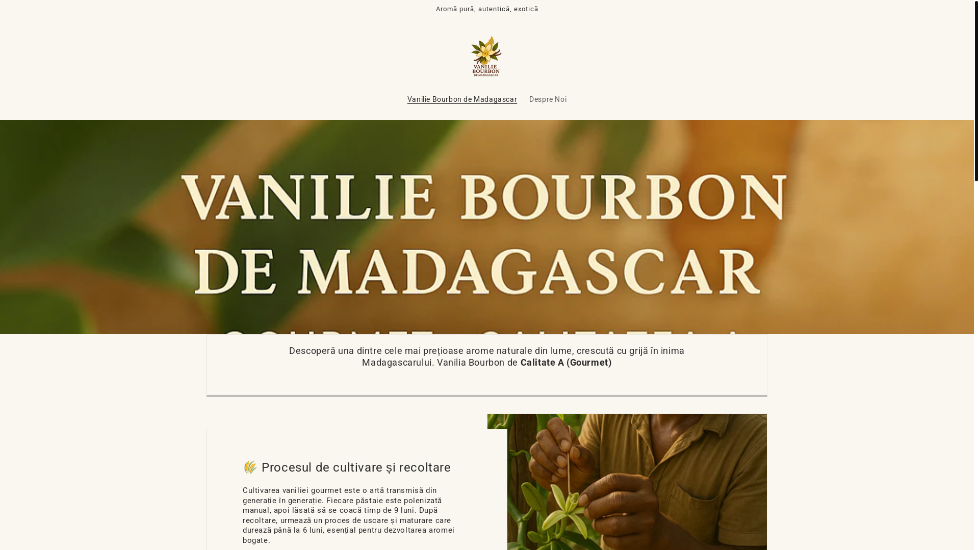 website screenshot of https://vaniliebourbon.com/