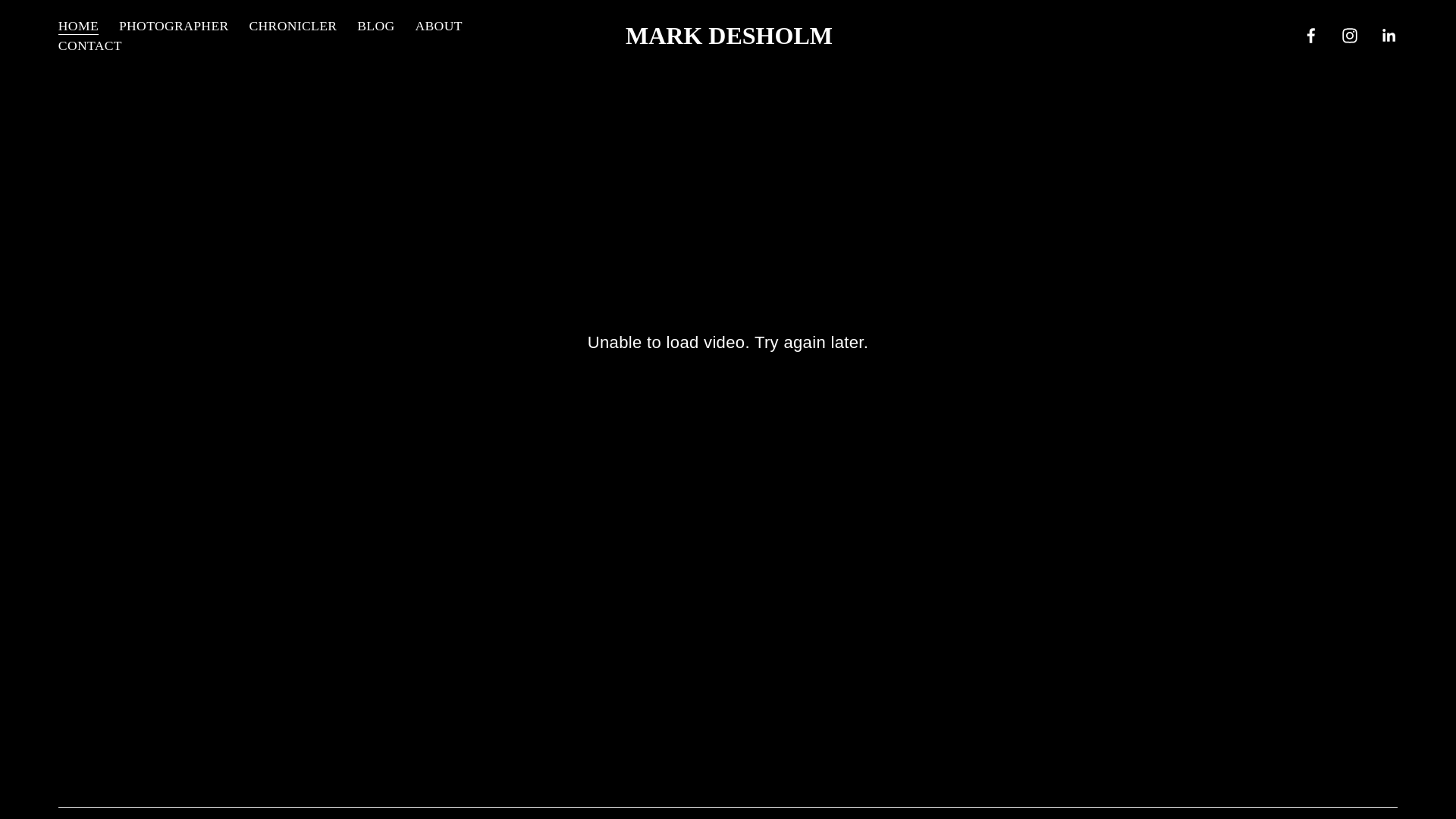 website screenshot of https://markdesholm.com/
