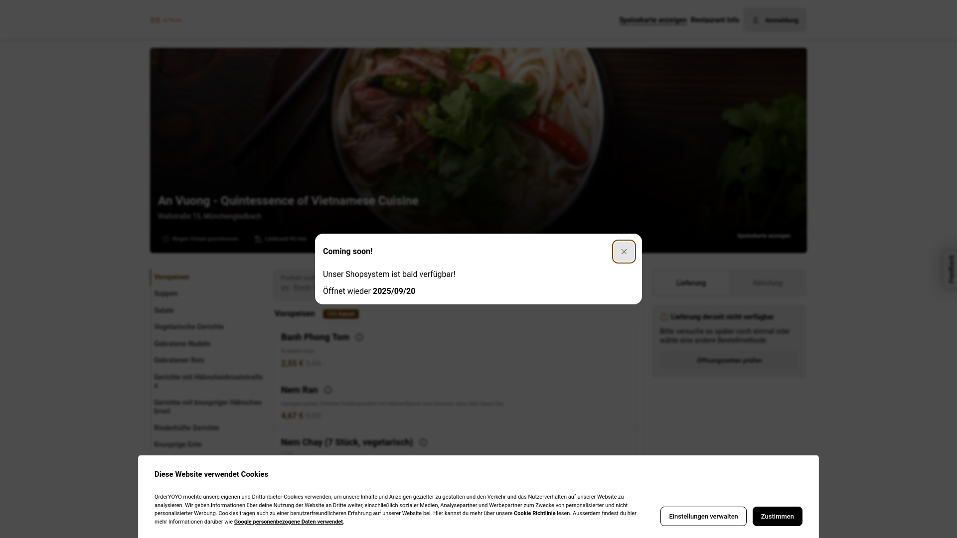 website screenshot of https://anvuong-restaurant.de/