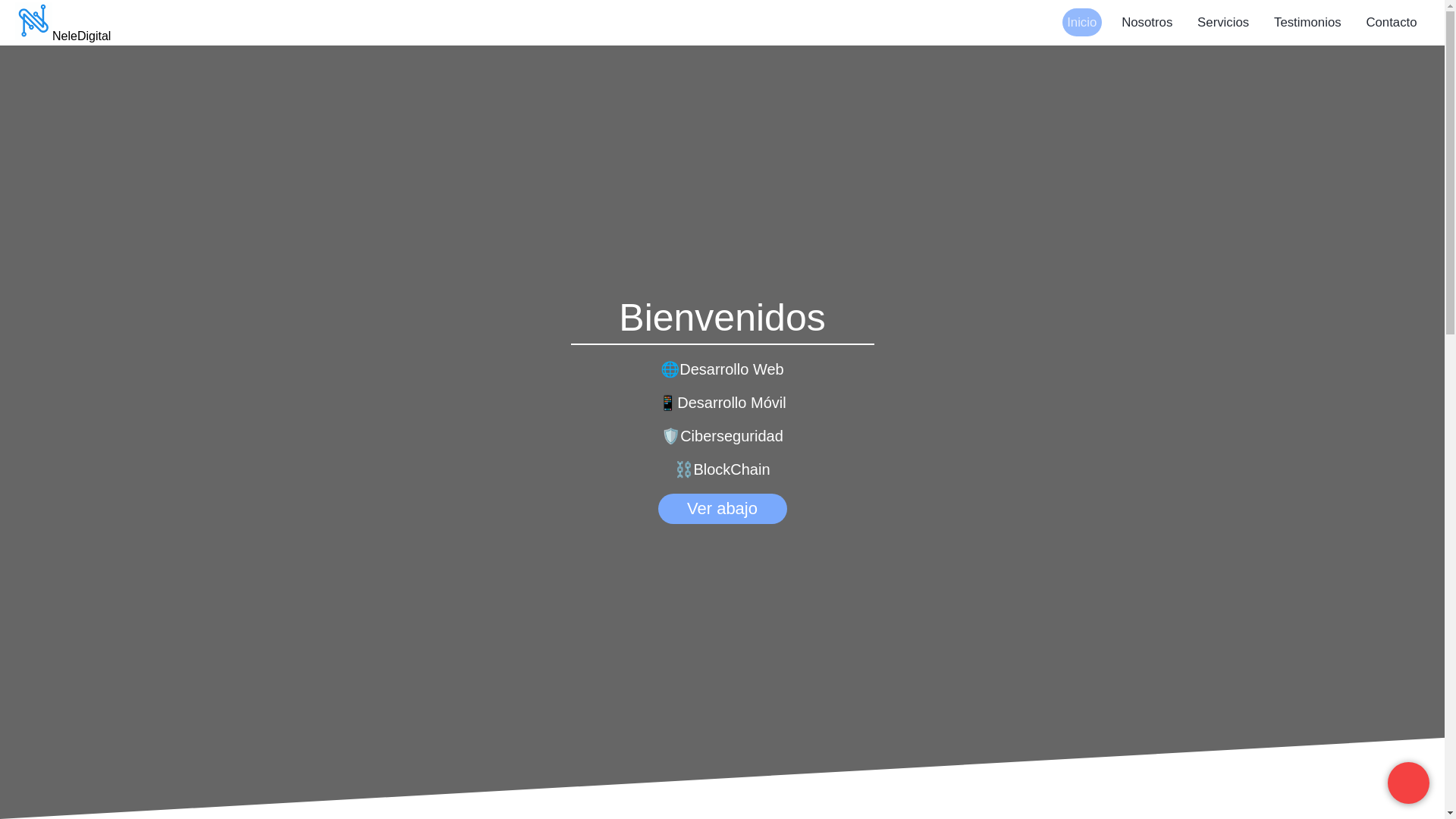 website screenshot of https://neledigital.com.co/