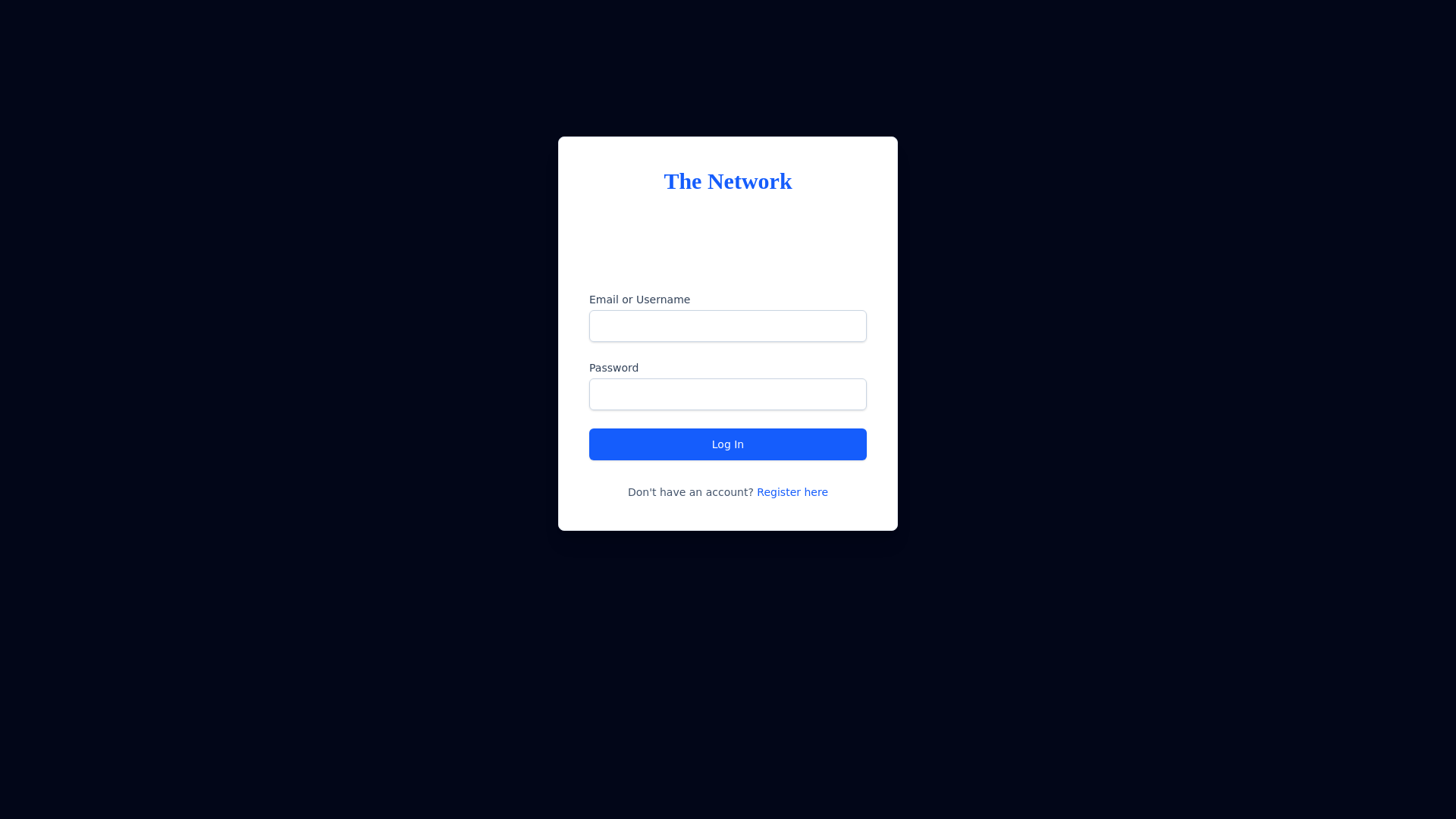 website screenshot of https://the-network.pages.dev/