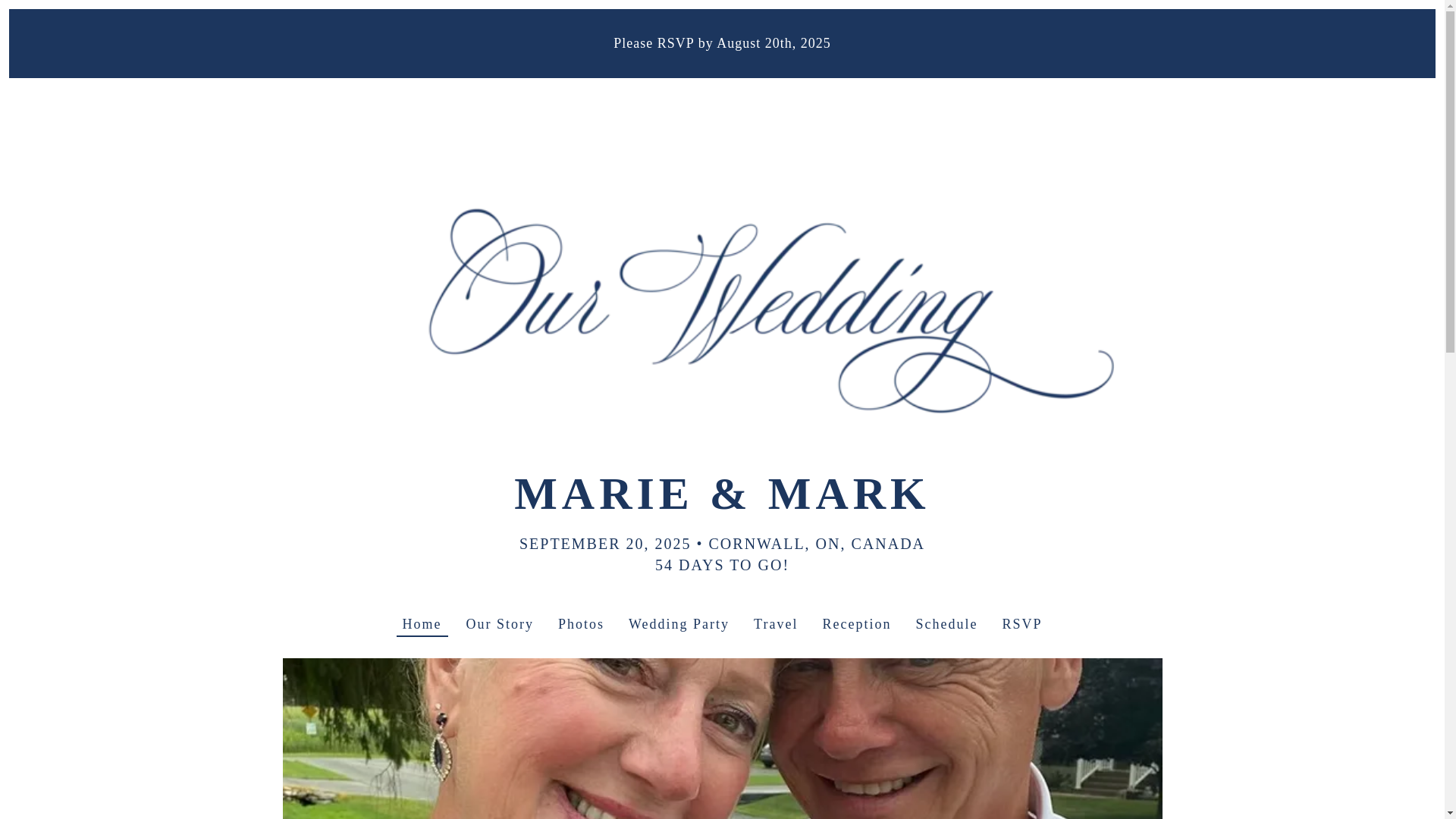 website screenshot of https://markandmarieforever.com/