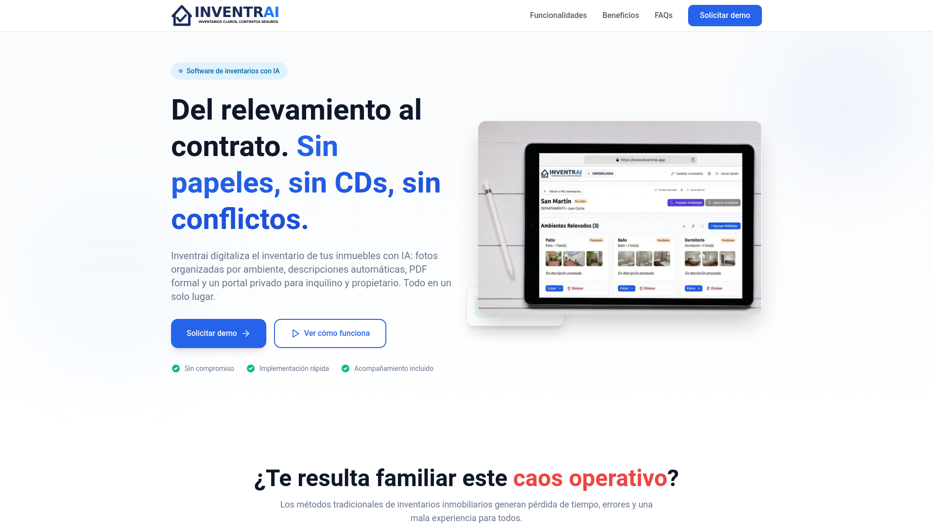 website screenshot of https://inventrai.app/