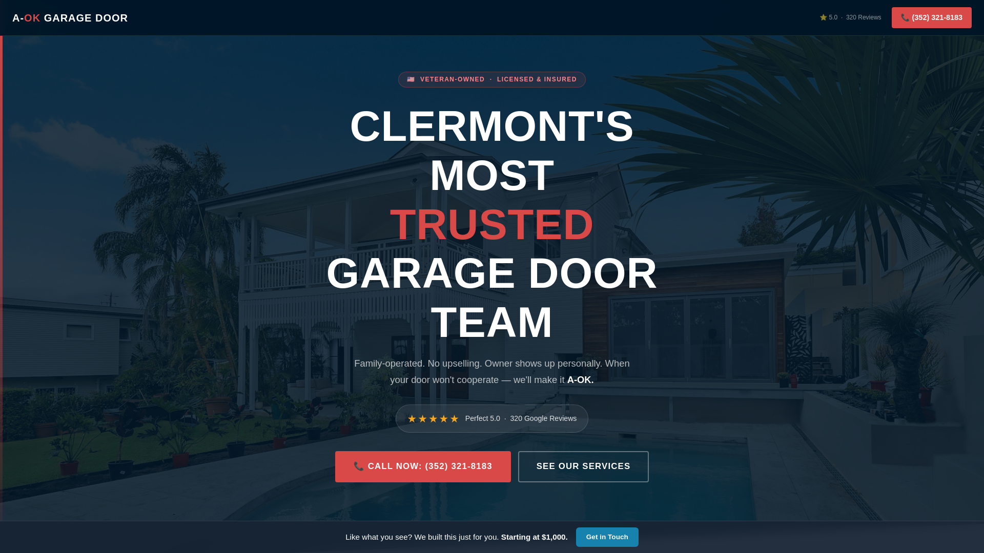 website screenshot of https://a-ok-garage-door-services.pages.dev/