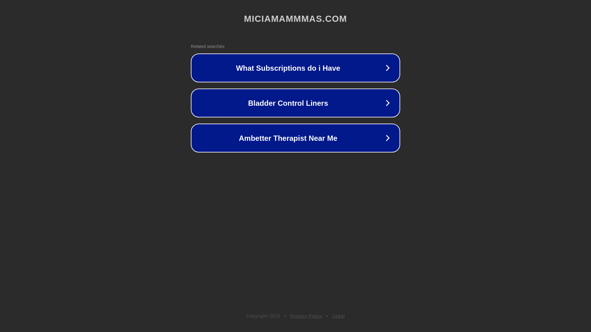 website screenshot of https://miciamammmas.com/