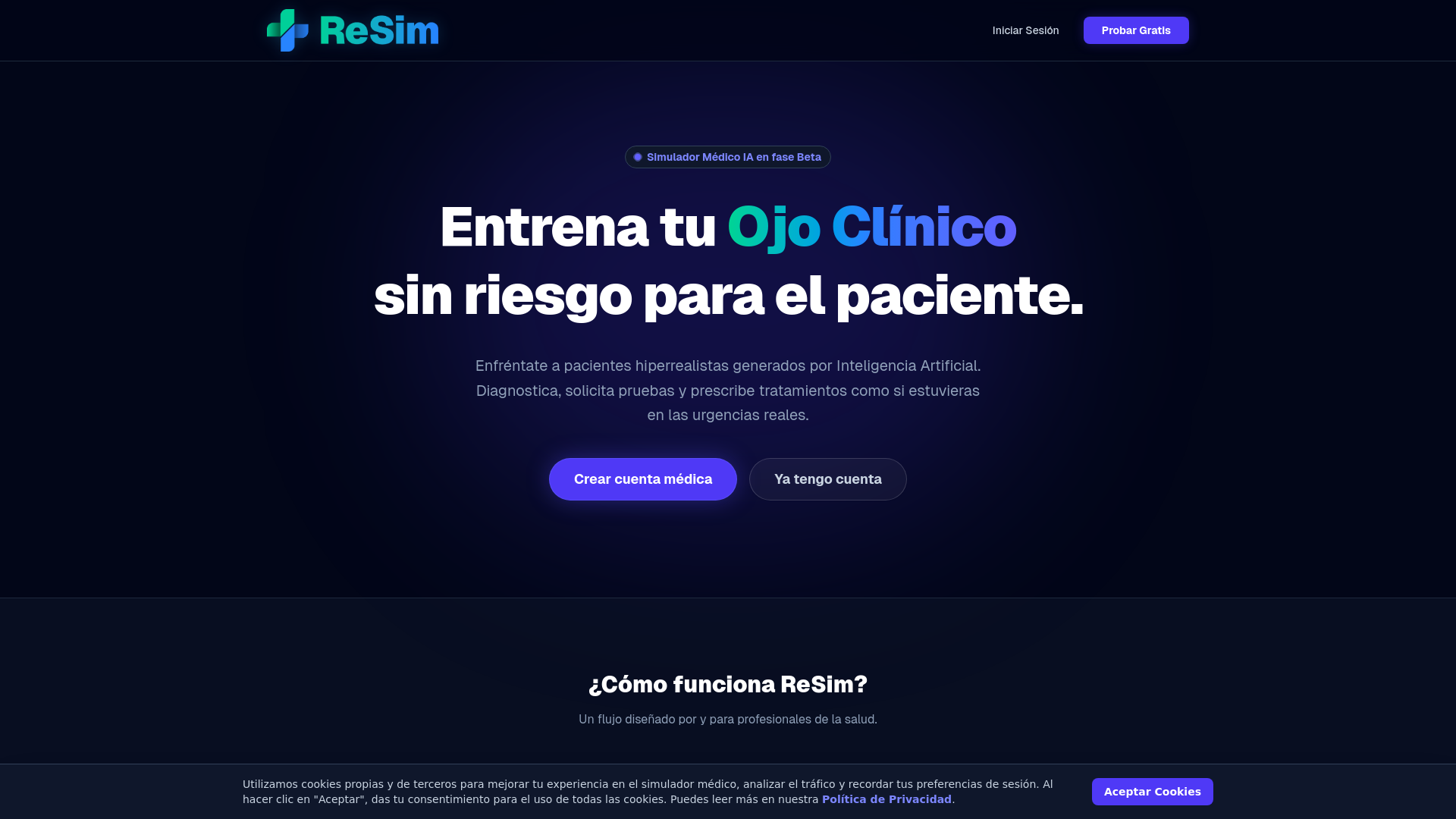 website screenshot of https://resimgame.com