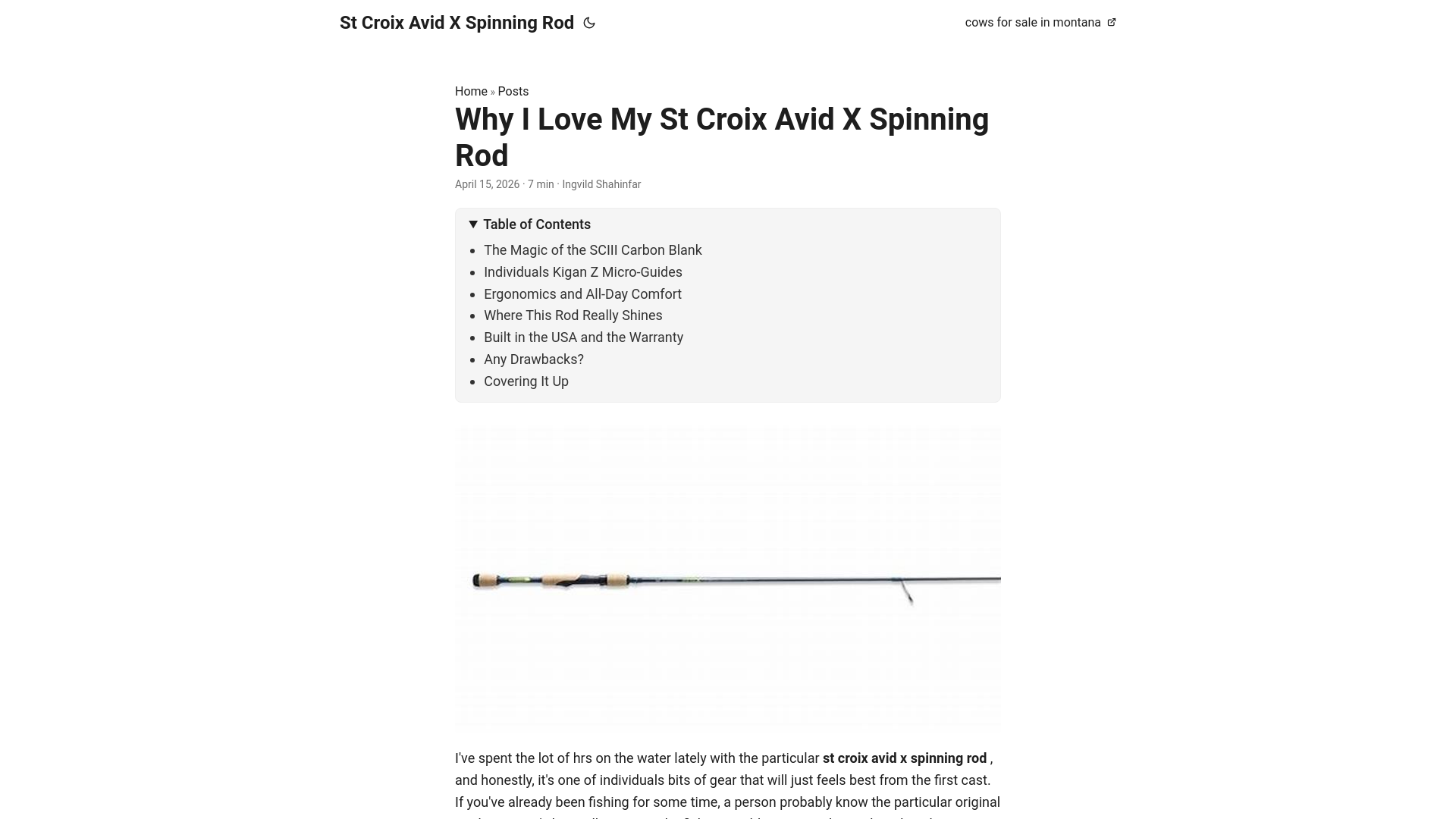website screenshot of https://st-croix-avid-x-spinning-rod.pages.dev/