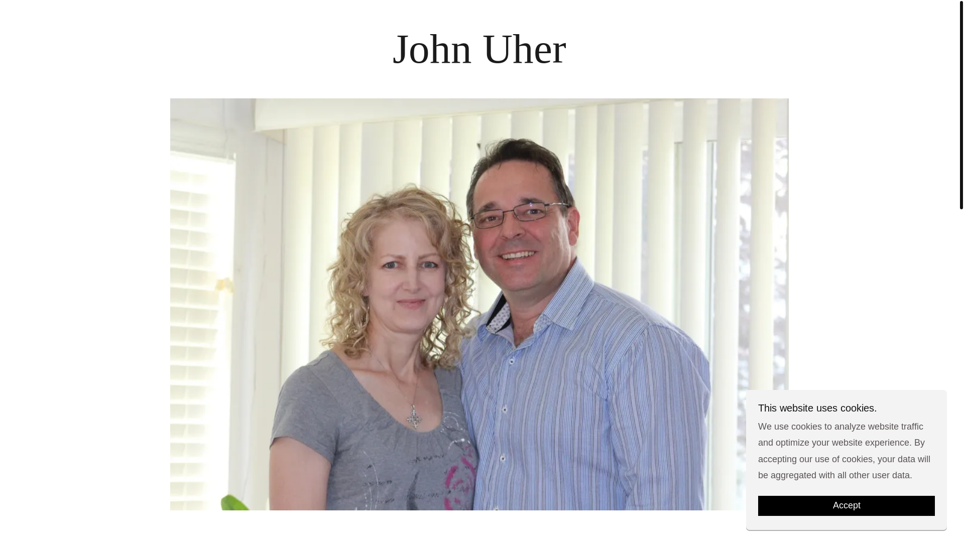 website screenshot of https://johnuher.net/
