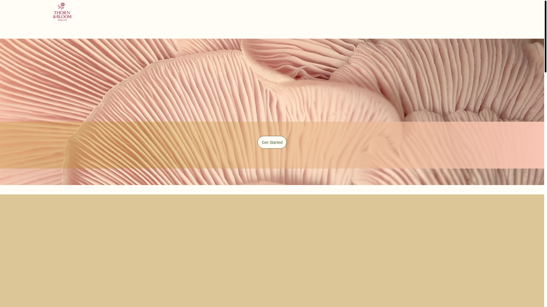 website screenshot of https://thornandbloomhealth.org/