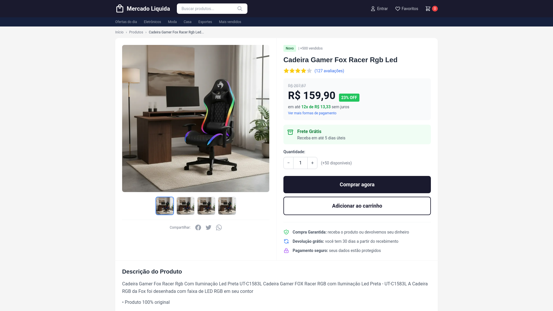 website screenshot of https://entrega-full.com