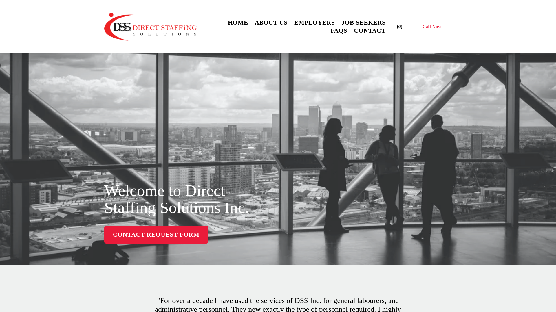 website screenshot of https://trydirectstaffingsolutionshub.site/