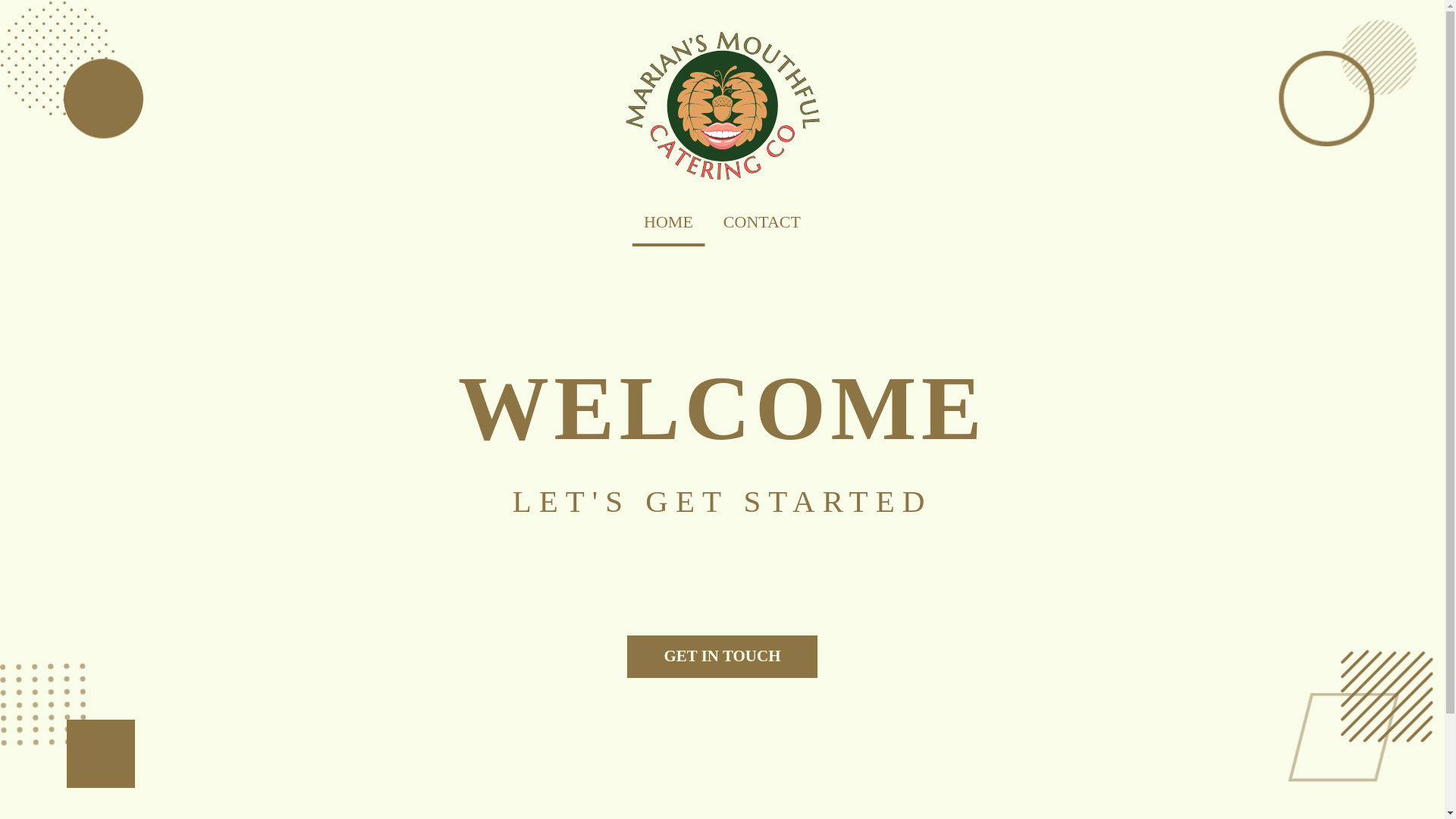 website screenshot of https://mariansmouthful.co.uk/