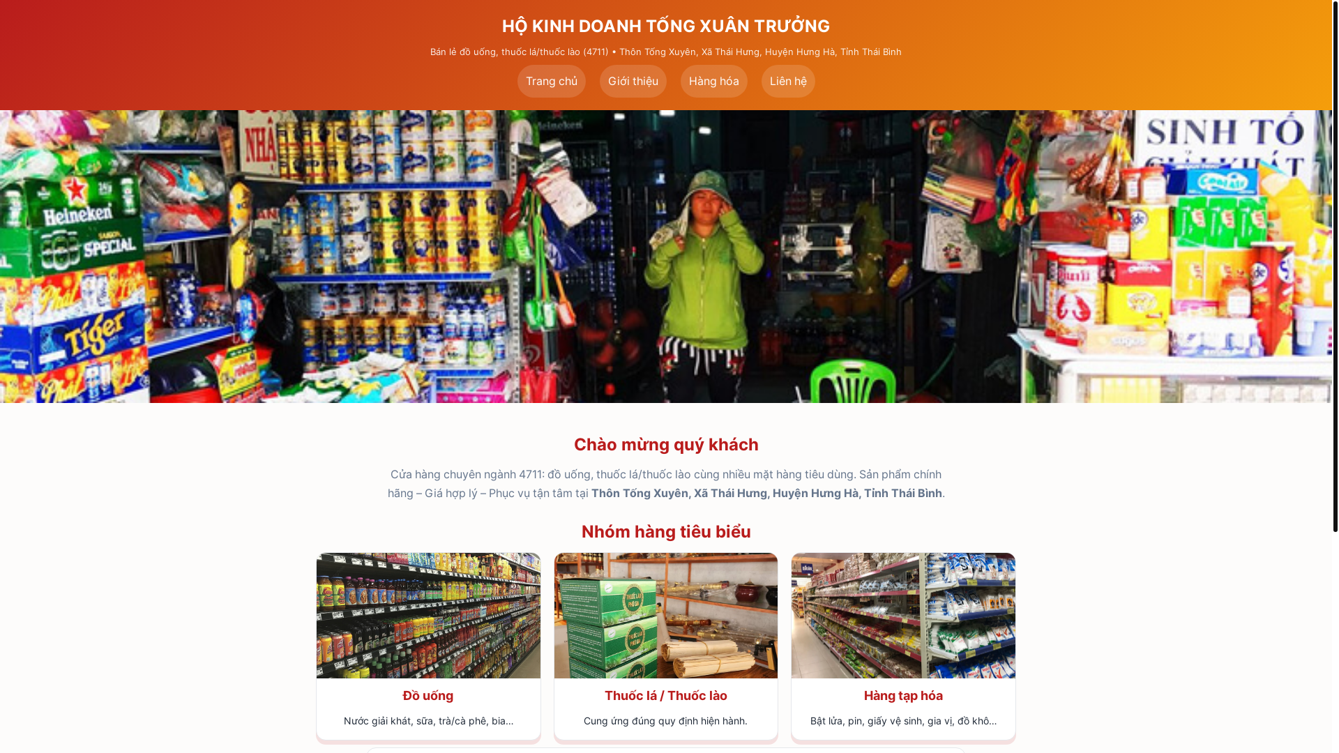 website screenshot of https://hokinhdoanhxuantruong.online/