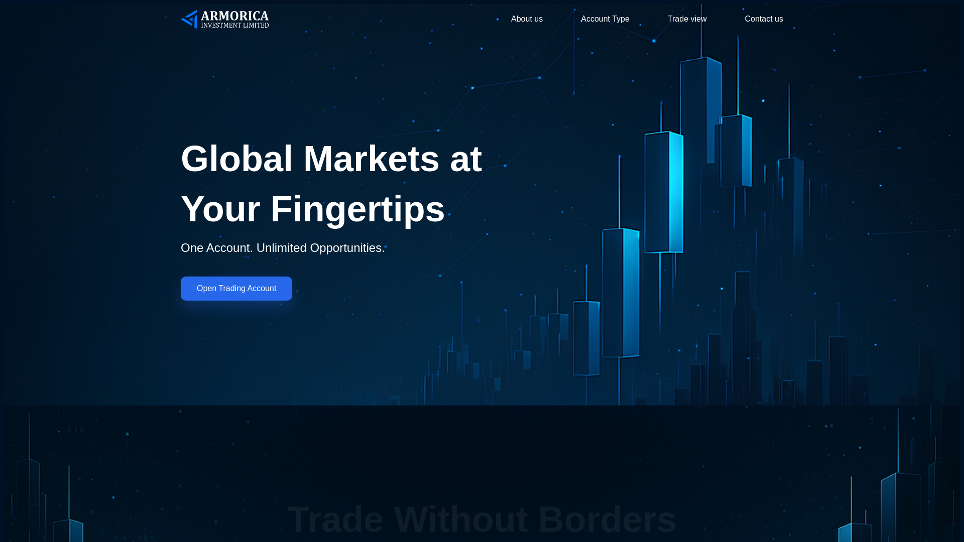 website screenshot of https://www.armorica-invest.com/