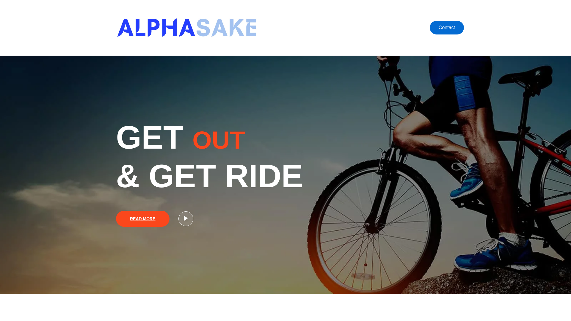 website screenshot of https://alphasake.com/